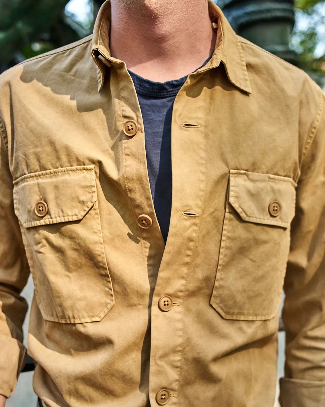 MacArthur Shirt in Khaki Twill sold by Quaker Marine Supply product image thumbnail 3
