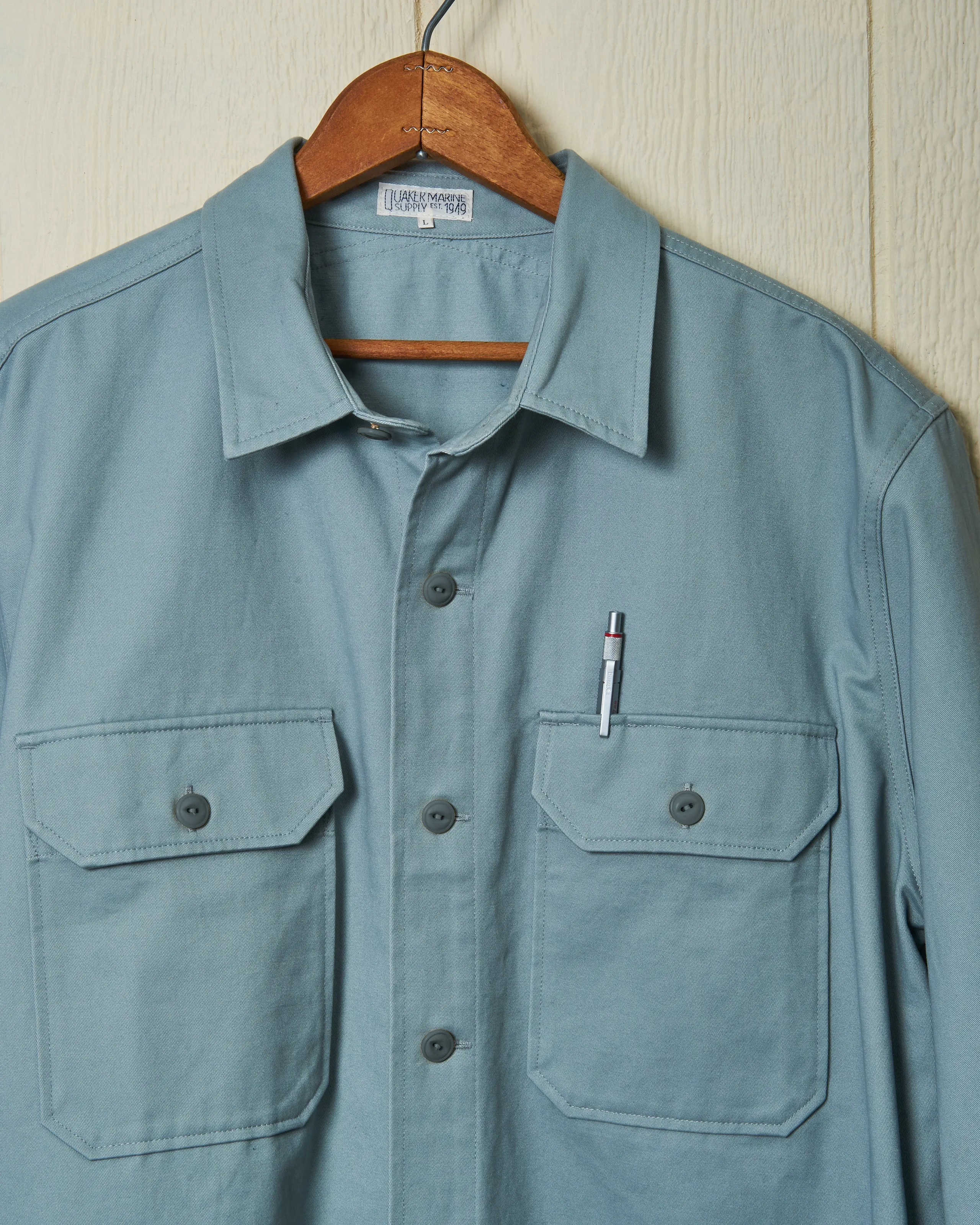 MacArthur Shirt in Ice Blue Twill sold by Quaker Marine Supply product image thumbnail 2