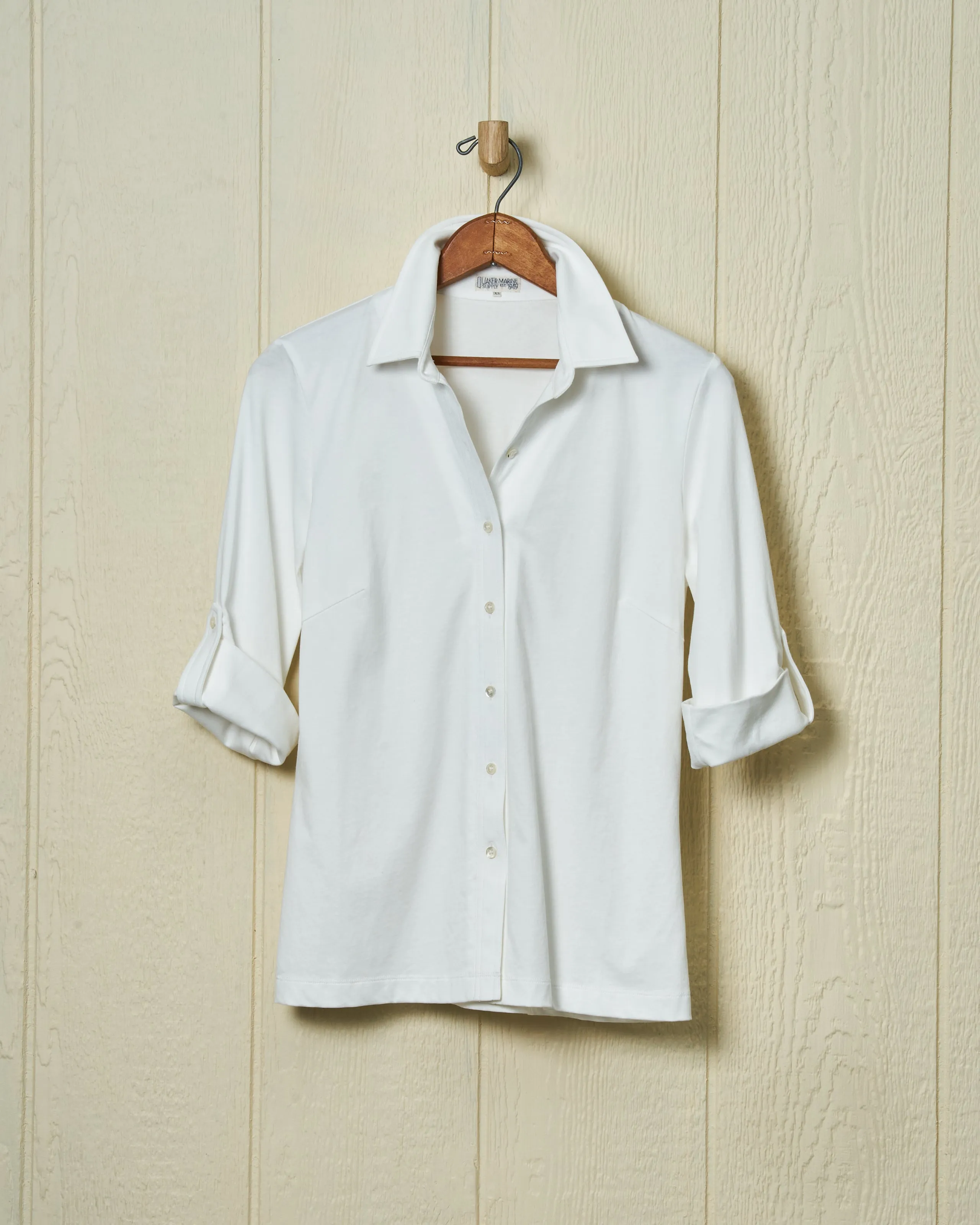 Avalon Knit Top in Off White sold by Quaker Marine Supply