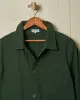 French Workman’s Jacket in Parks Department Green Herringbone sold by Quaker Marine Supply