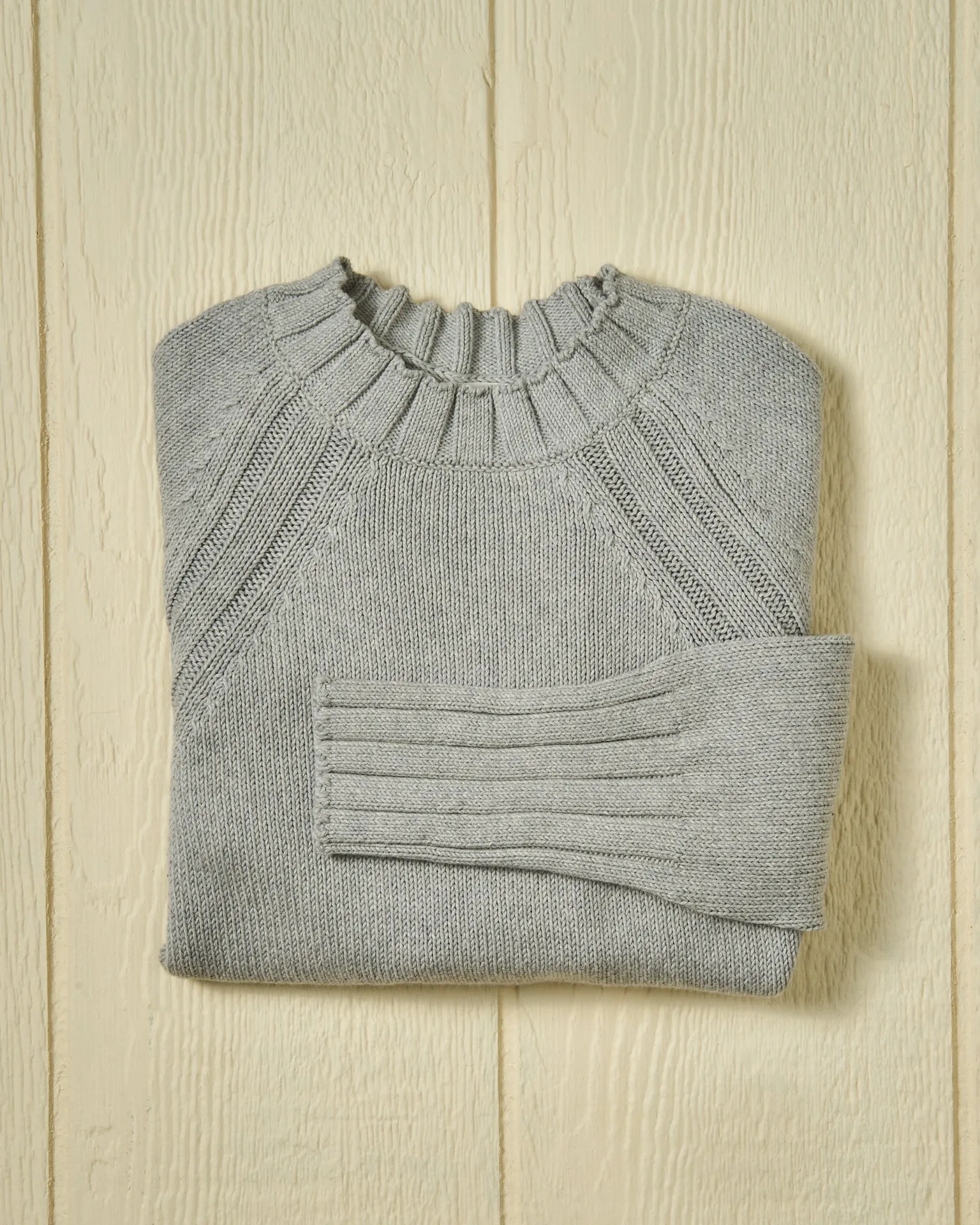 Women's Quaker Crewneck Sweater in Pearl sold by Quaker Marine Supply