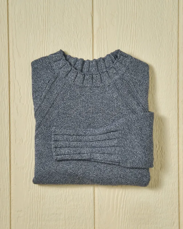 Women's Quaker Crewneck Sweater in Denim Mix sold by Quaker Marine Supply