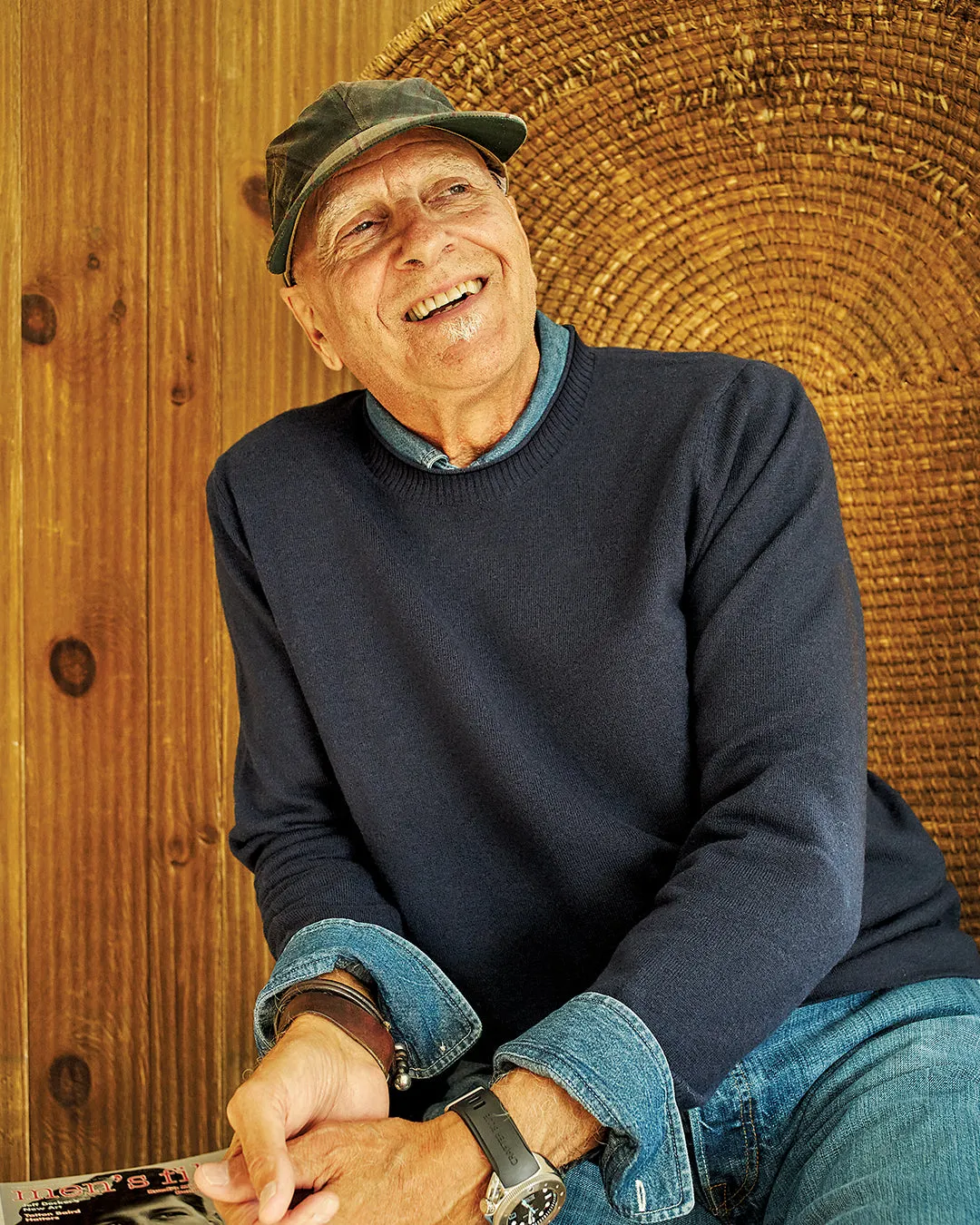 Merino Roll Neck Sweater in Navy sold by Quaker Marine Supply product image thumbnail 2