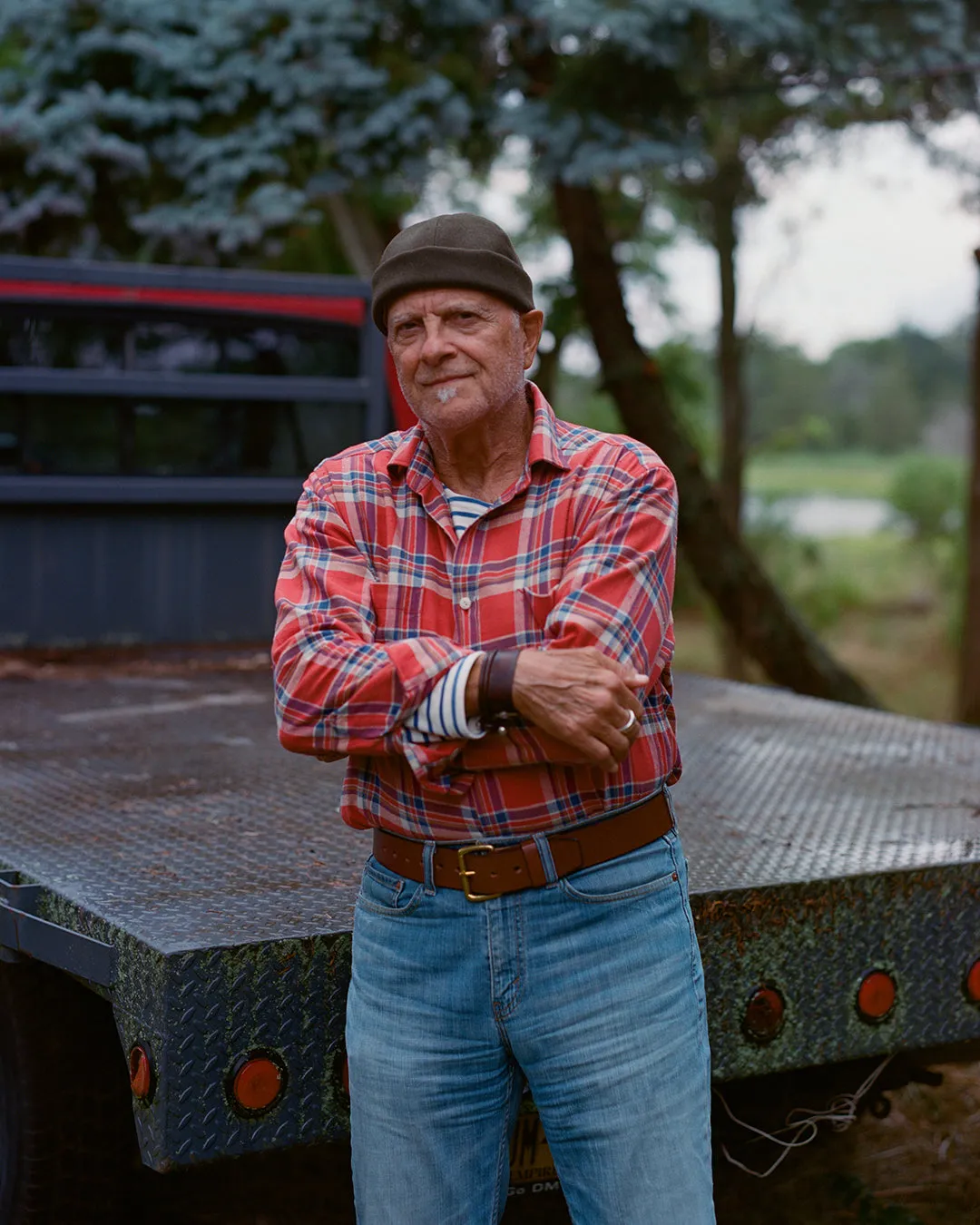 Flannel Chore Shirt in Weathered Red Plaid sold by Quaker Marine Supply product image thumbnail 2