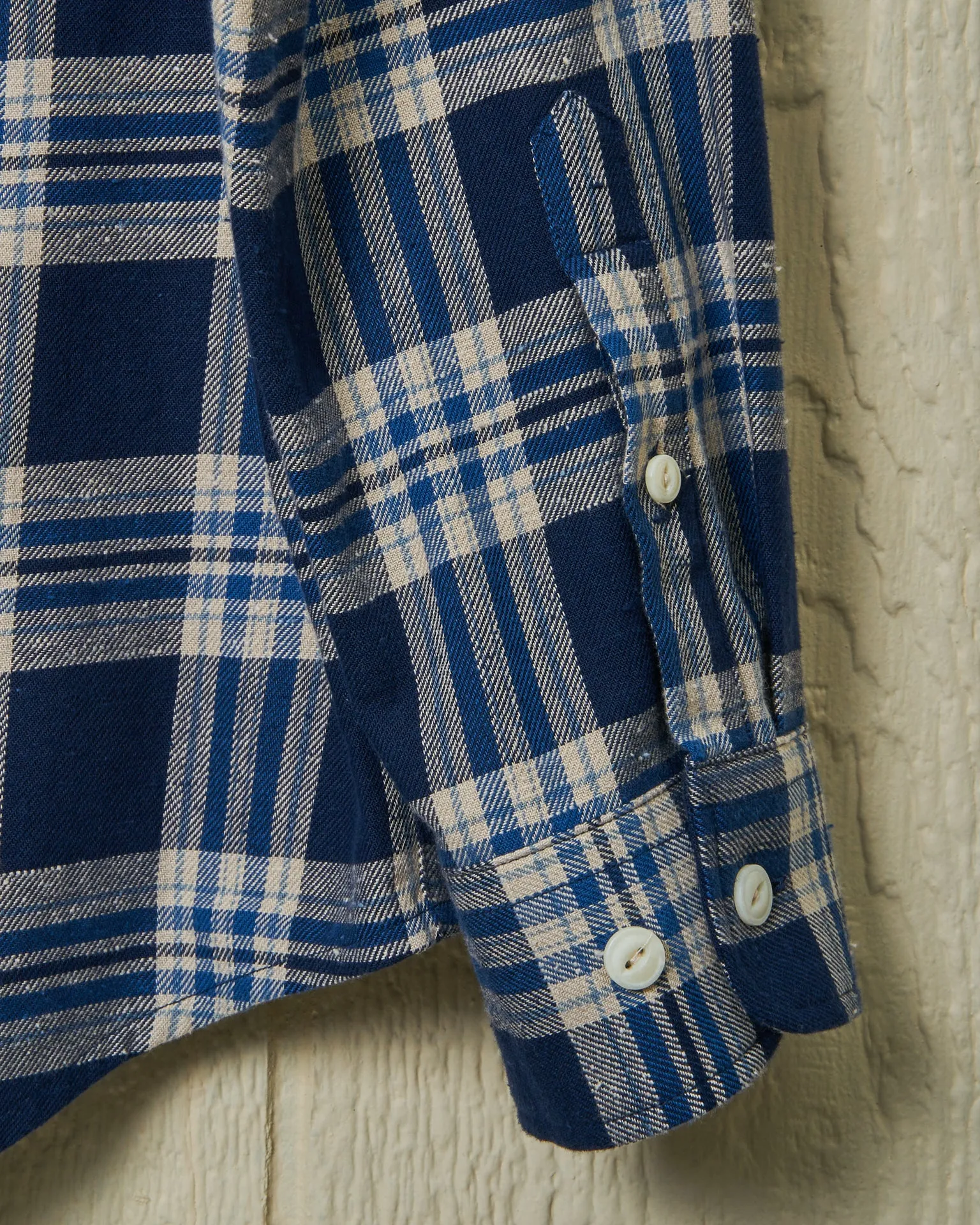 Flannel Chore Shirt in Weathered Navy Plaid sold by Quaker Marine Supply product image thumbnail 3