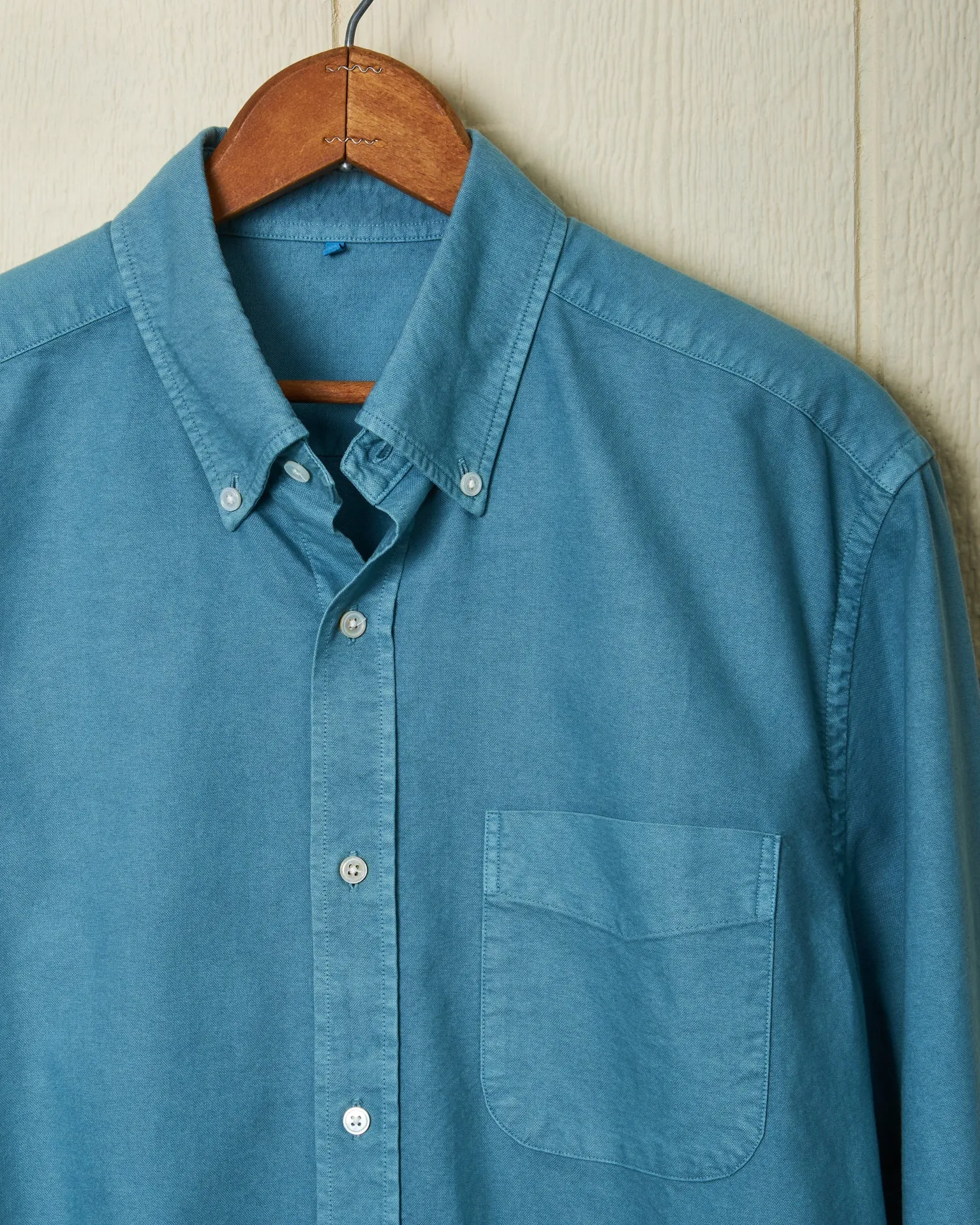 Garment Dyed Oxford Shirt in Chambray sold by Quaker Marine Supply product image thumbnail 2