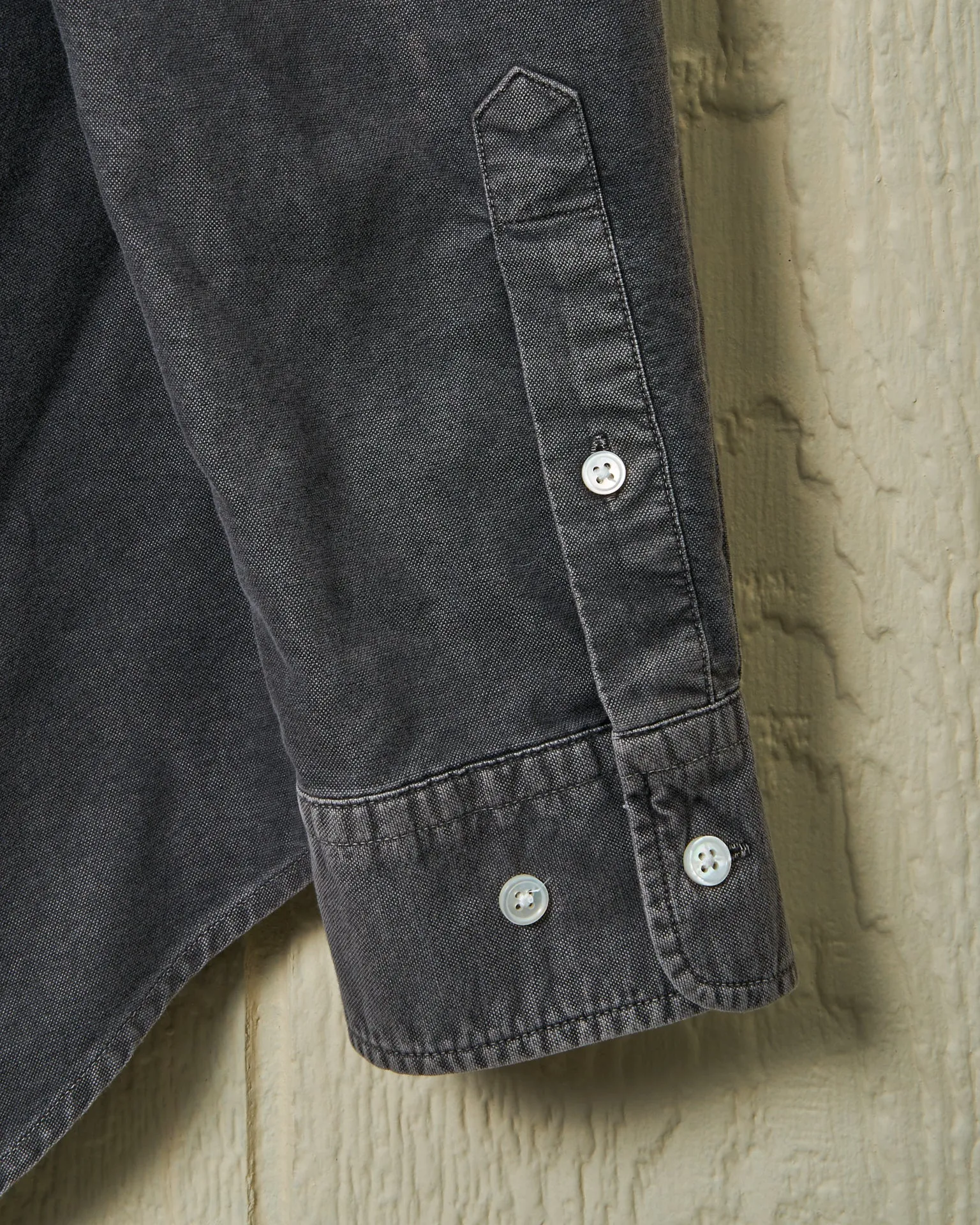 Garment Dyed Oxford Shirt in Graphite sold by Quaker Marine Supply product image thumbnail 4