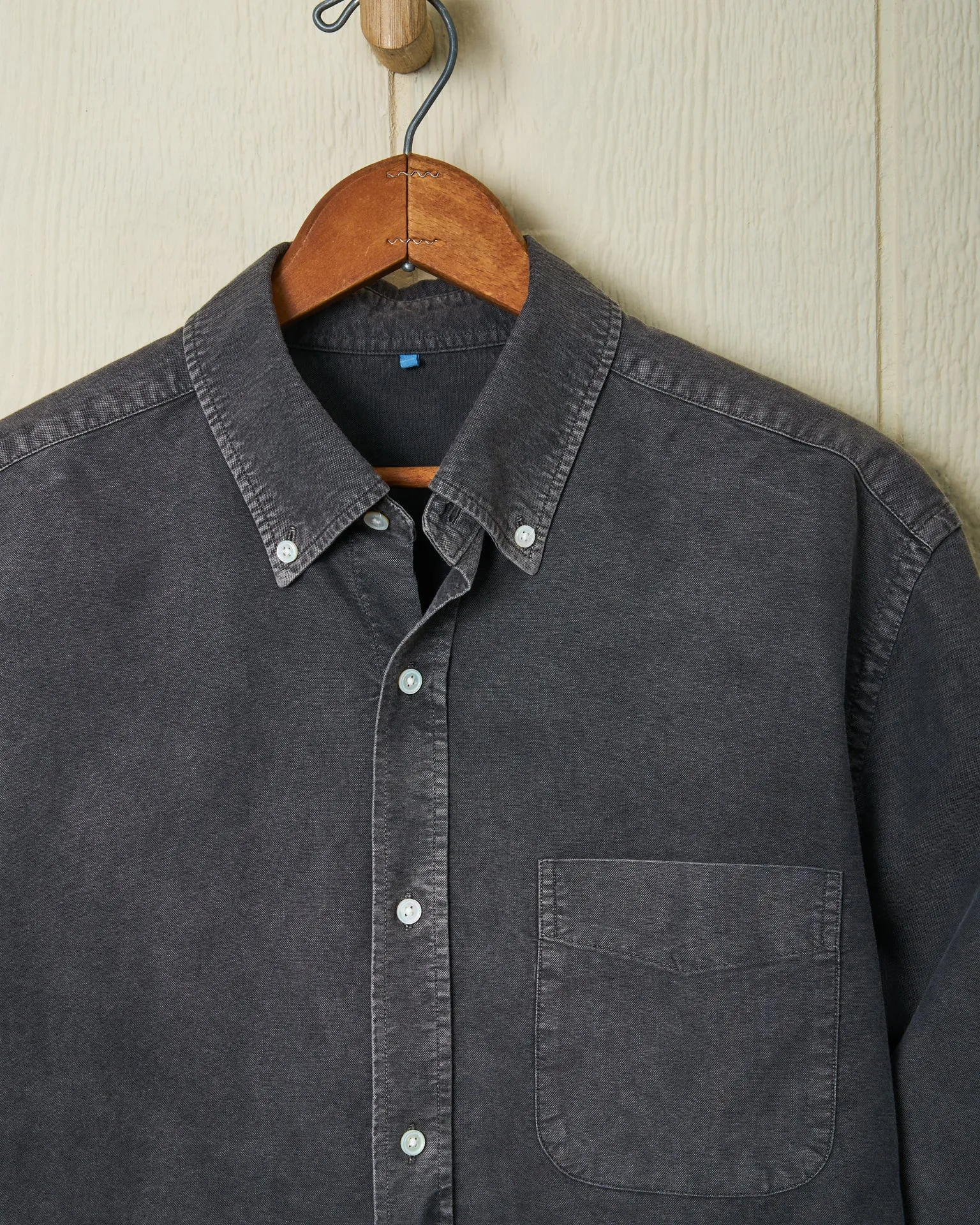 Garment Dyed Oxford Shirt in Graphite sold by Quaker Marine Supply product image thumbnail 3