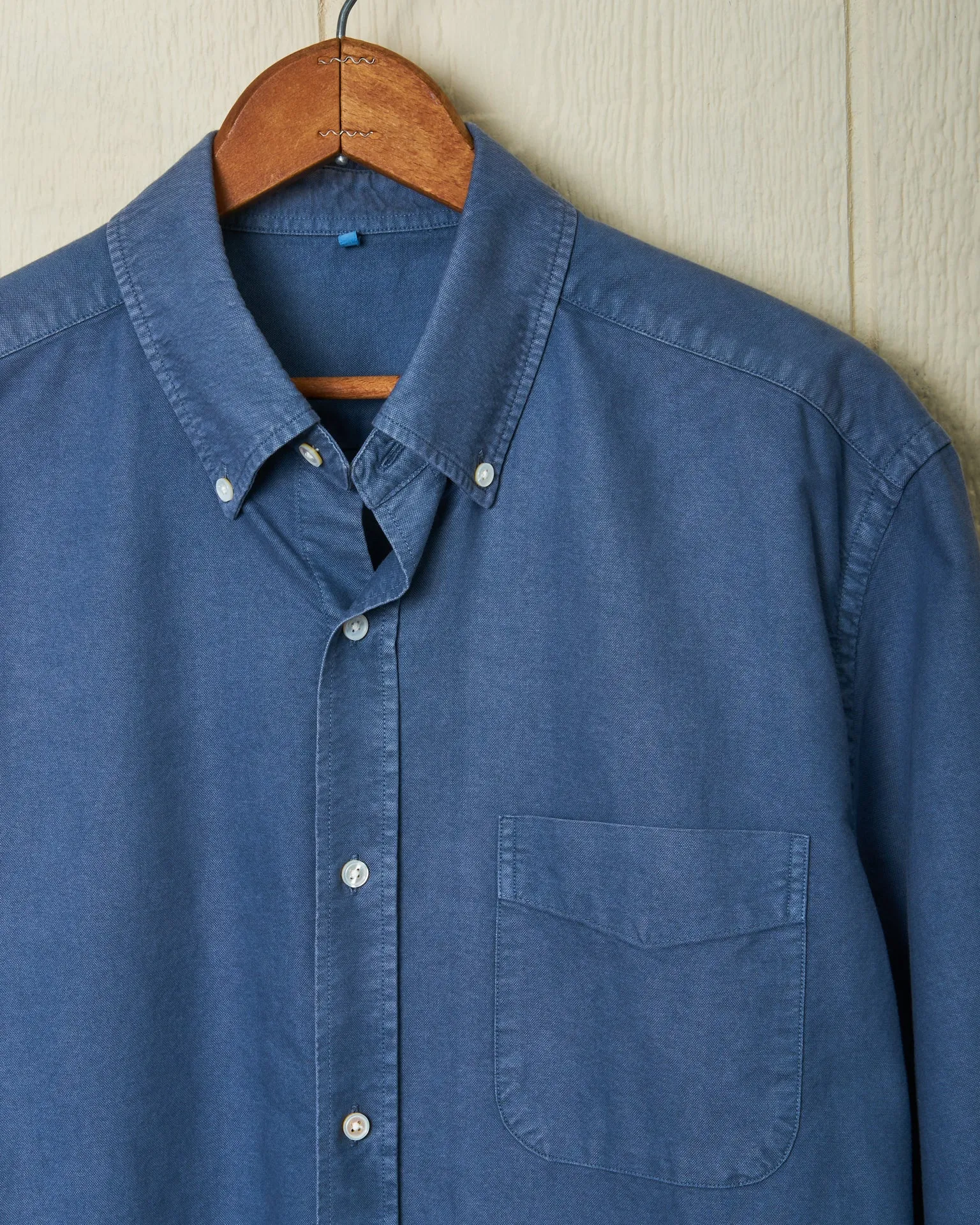 Garment Dyed Oxford Shirt in Weathered Navy sold by Quaker Marine Supply product image thumbnail 4
