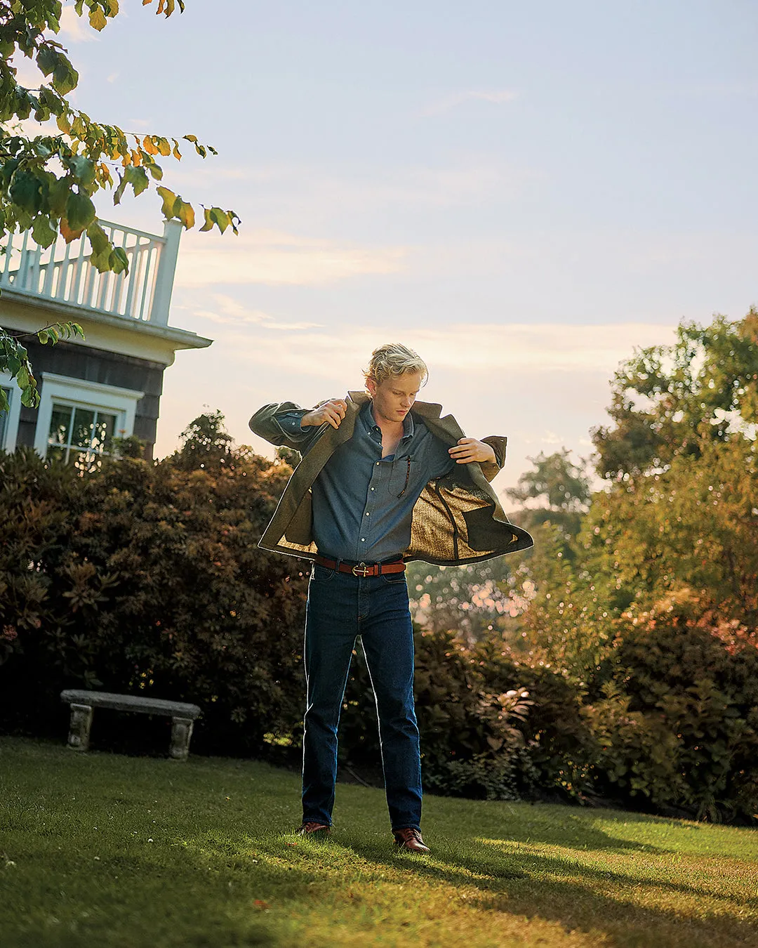 Garment Dyed Oxford Shirt in Weathered Navy sold by Quaker Marine Supply product image thumbnail 3