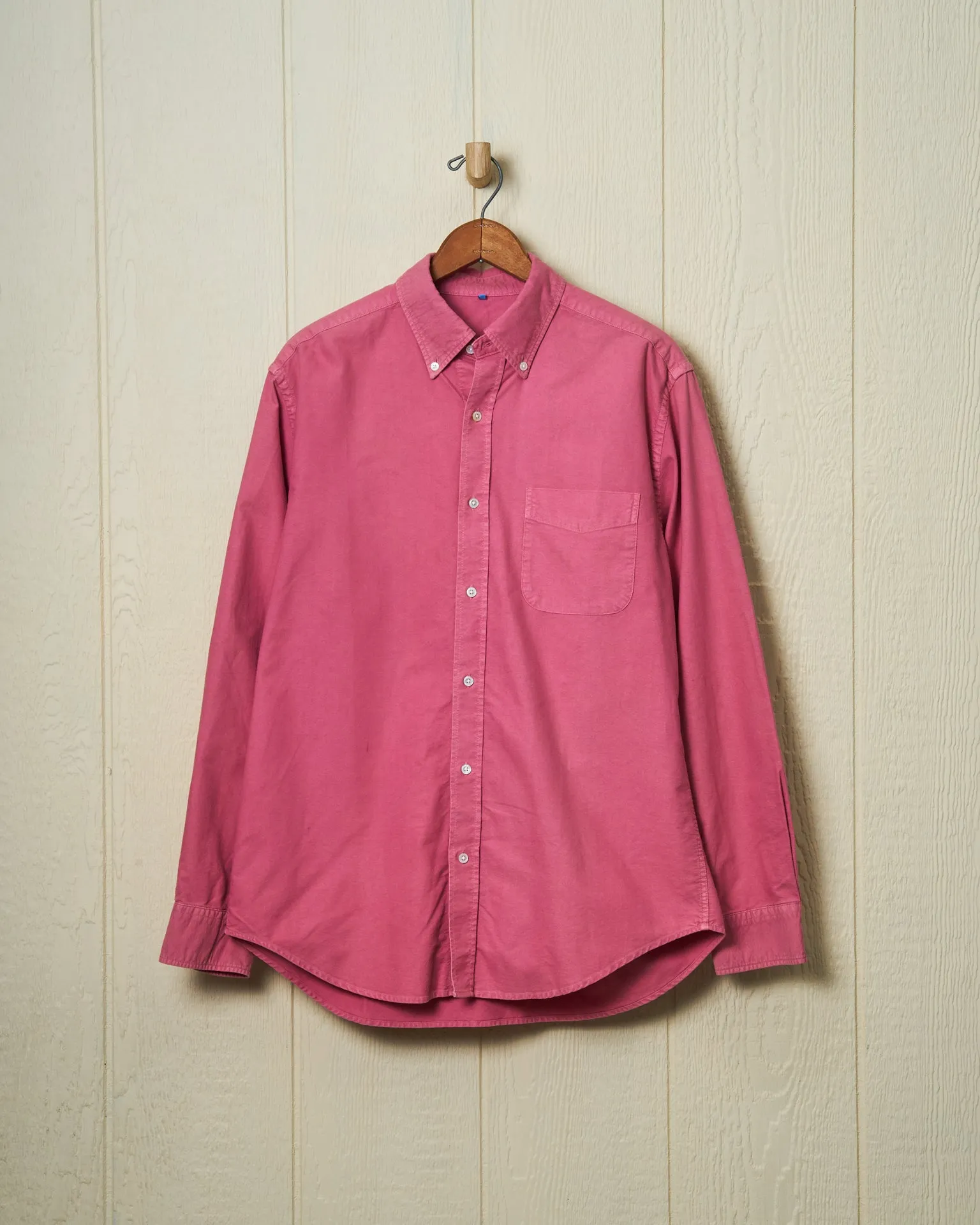 Garment Dyed Oxford Shirt in Faded Red sold by Quaker Marine Supply