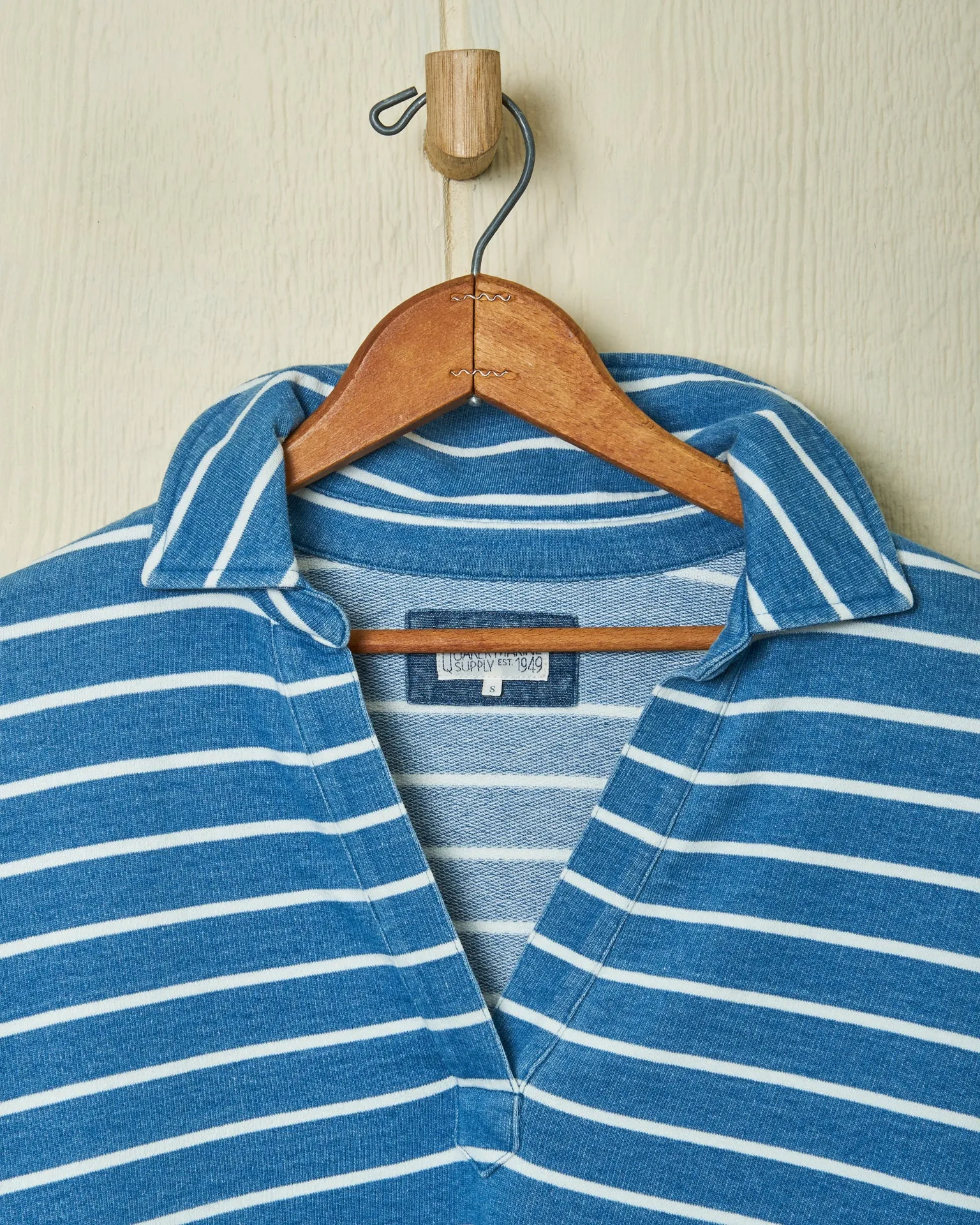 Indigo Inlet Pullover in ¾” Indigo/White Stripe sold by Quaker Marine Supply product image thumbnail 3