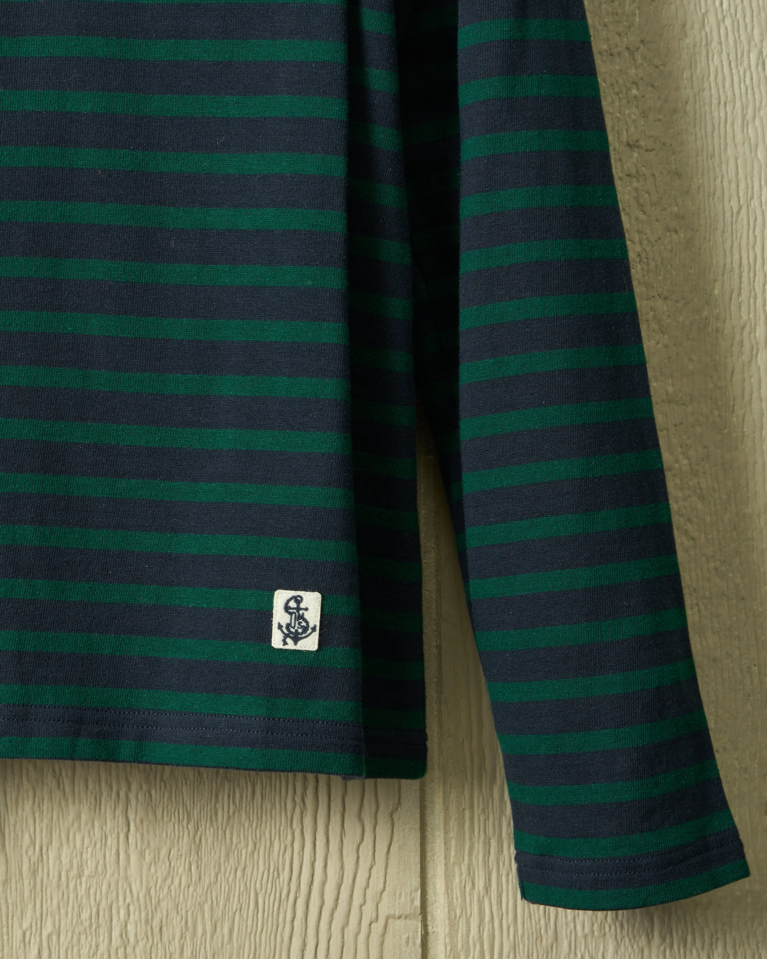 Mariner Knit Shirt in Navy/Green sold by Quaker Marine Supply product image thumbnail 2