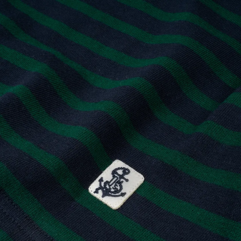 Mariner Knit Shirt in Navy/Green sold by Quaker Marine Supply product image thumbnail 4