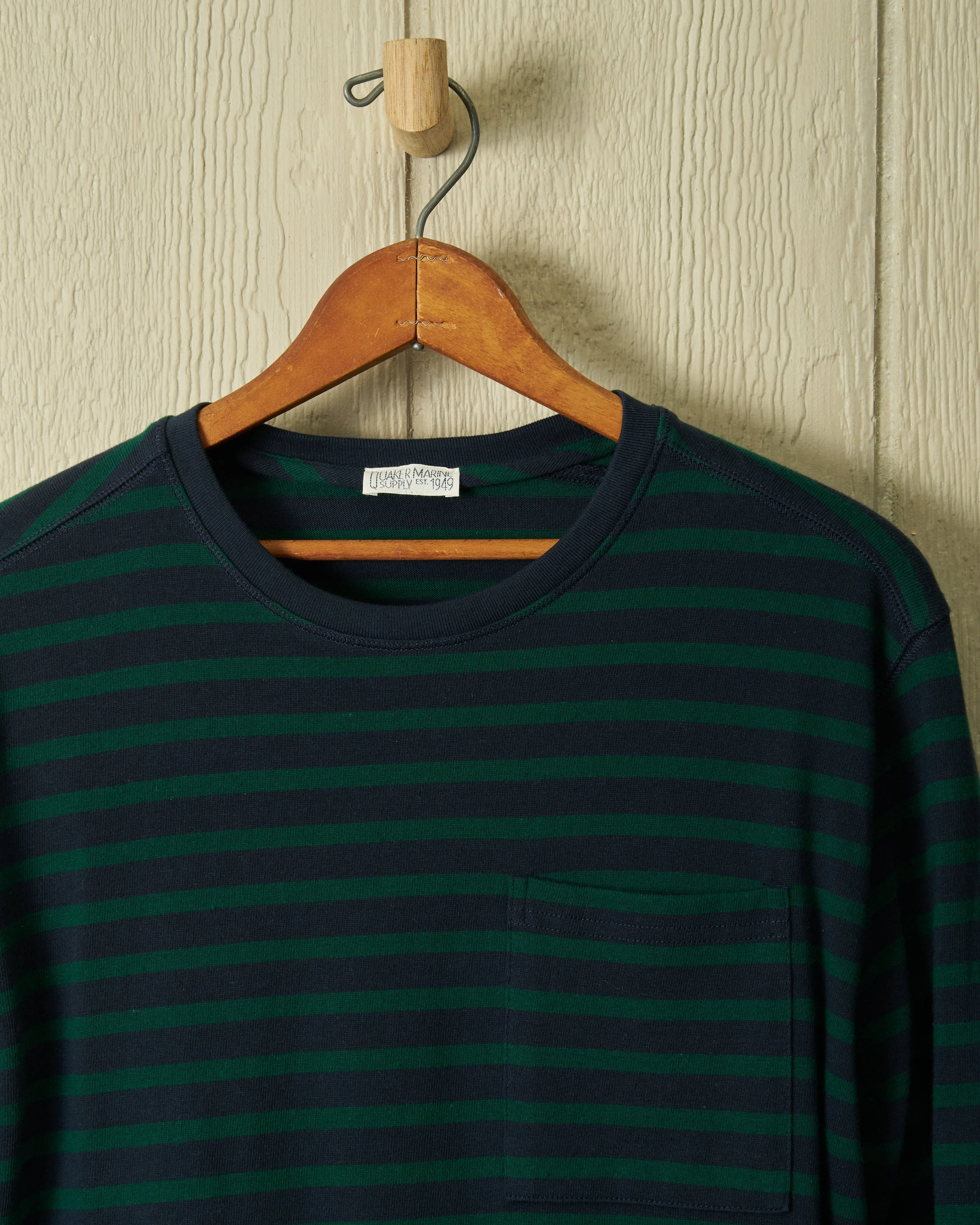 Mariner Knit Shirt in Navy/Green sold by Quaker Marine Supply product image thumbnail 3