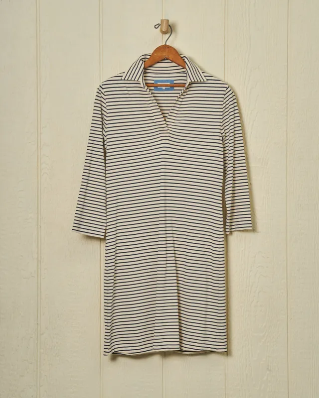 Inlet Dress in Cream/Navy sold by Quaker Marine Supply