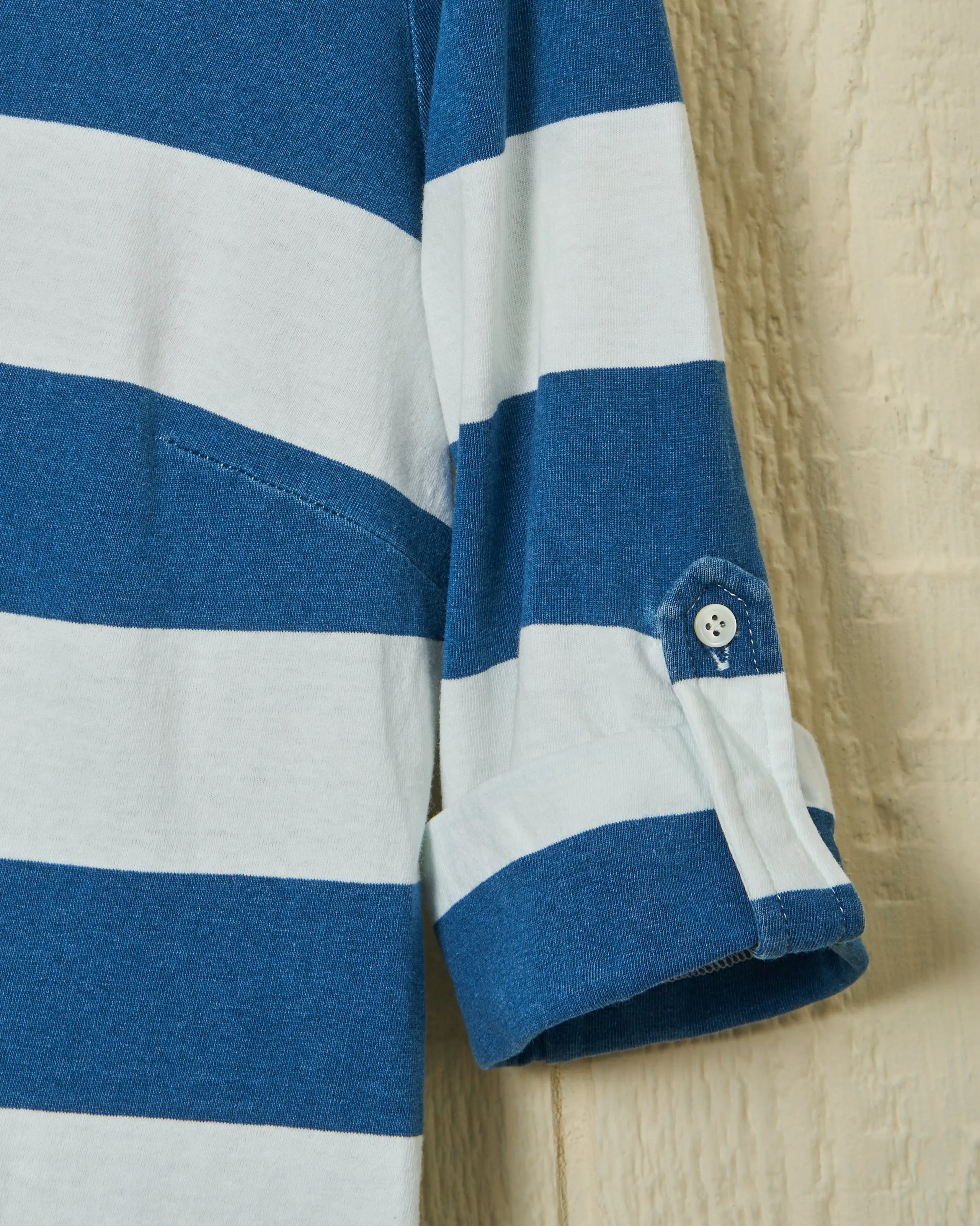 Avalon Indigo Knit Top in Blue/White Rugby Stripe sold by Quaker Marine Supply product image thumbnail 2
