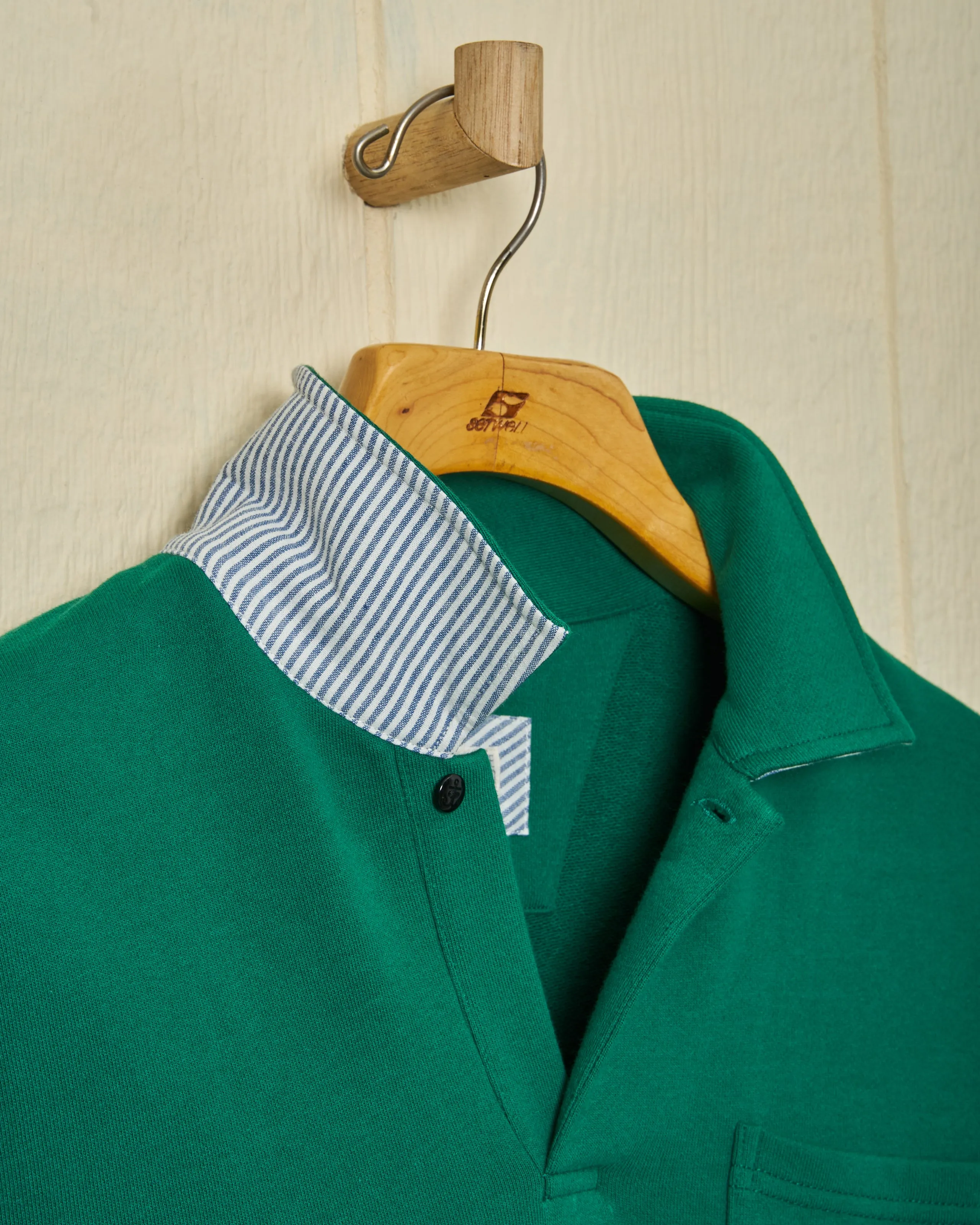 Acadia Polo in Pine Loopback Terry sold by Quaker Marine Supply product image thumbnail 4