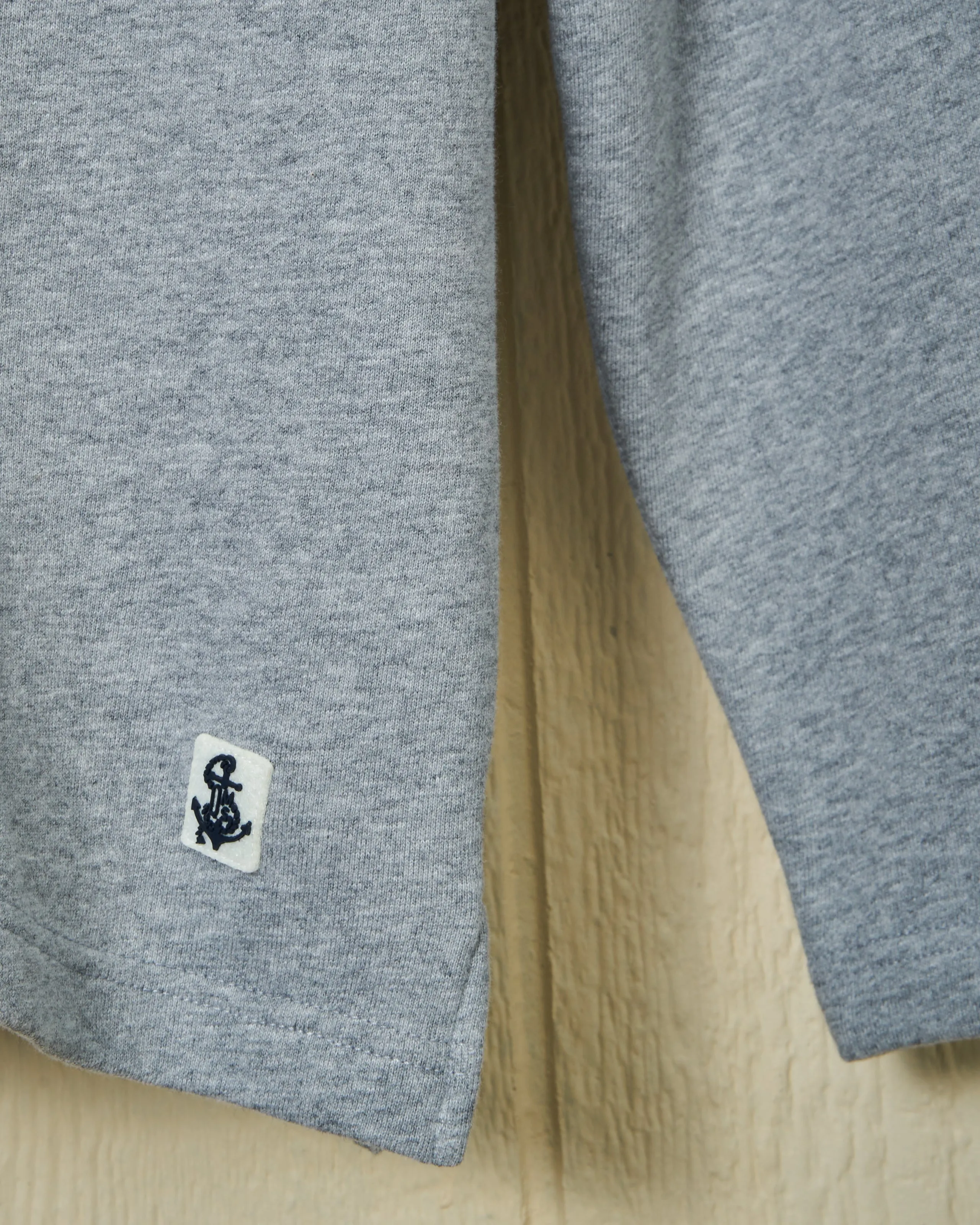 Acadia Polo in Athletic Heather Loopback Terry sold by Quaker Marine Supply product image thumbnail 4