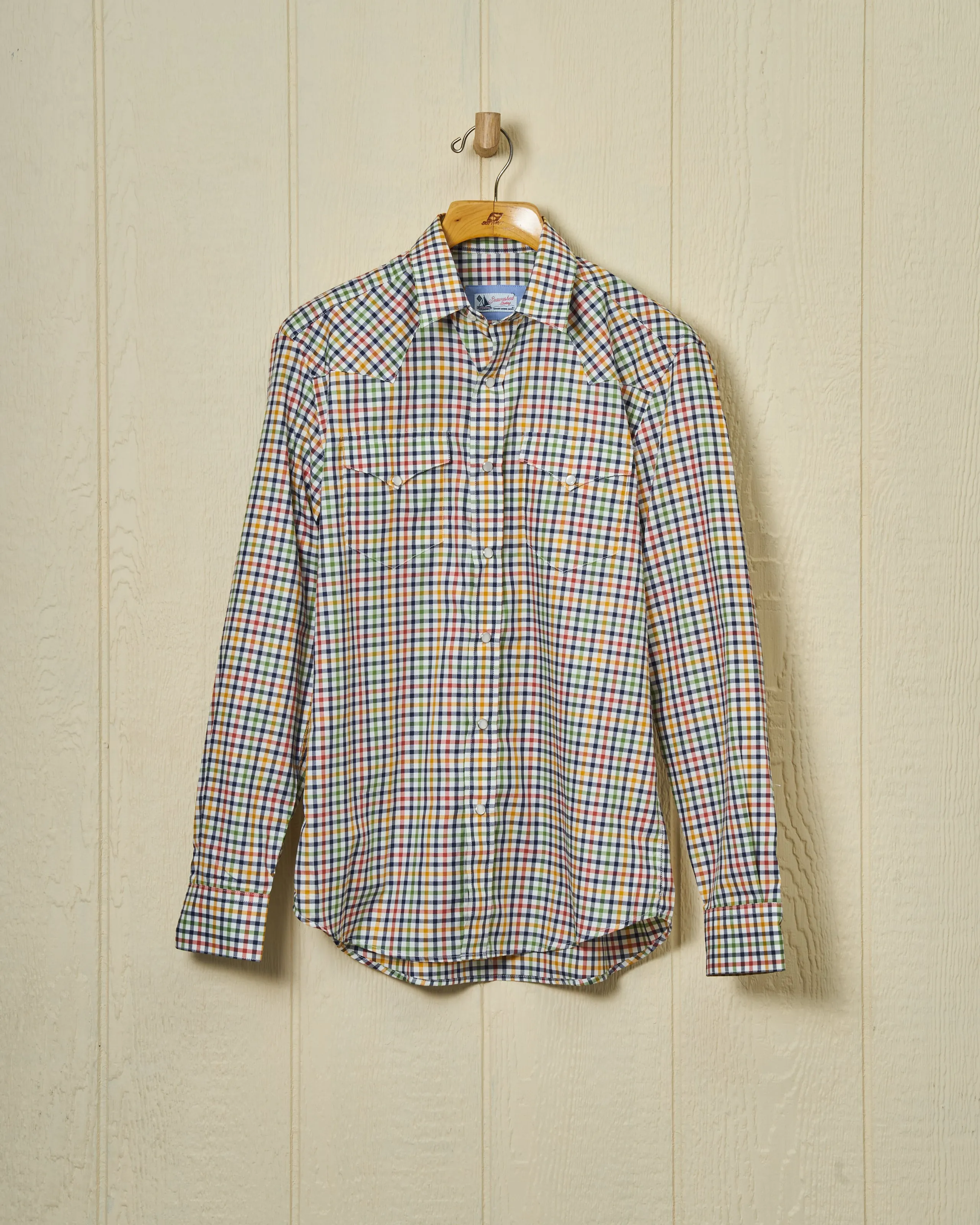 Western Sea-Washed Shirt in Autumn Multi-Gun Check sold by Quaker Marine Supply product image thumbnail 2