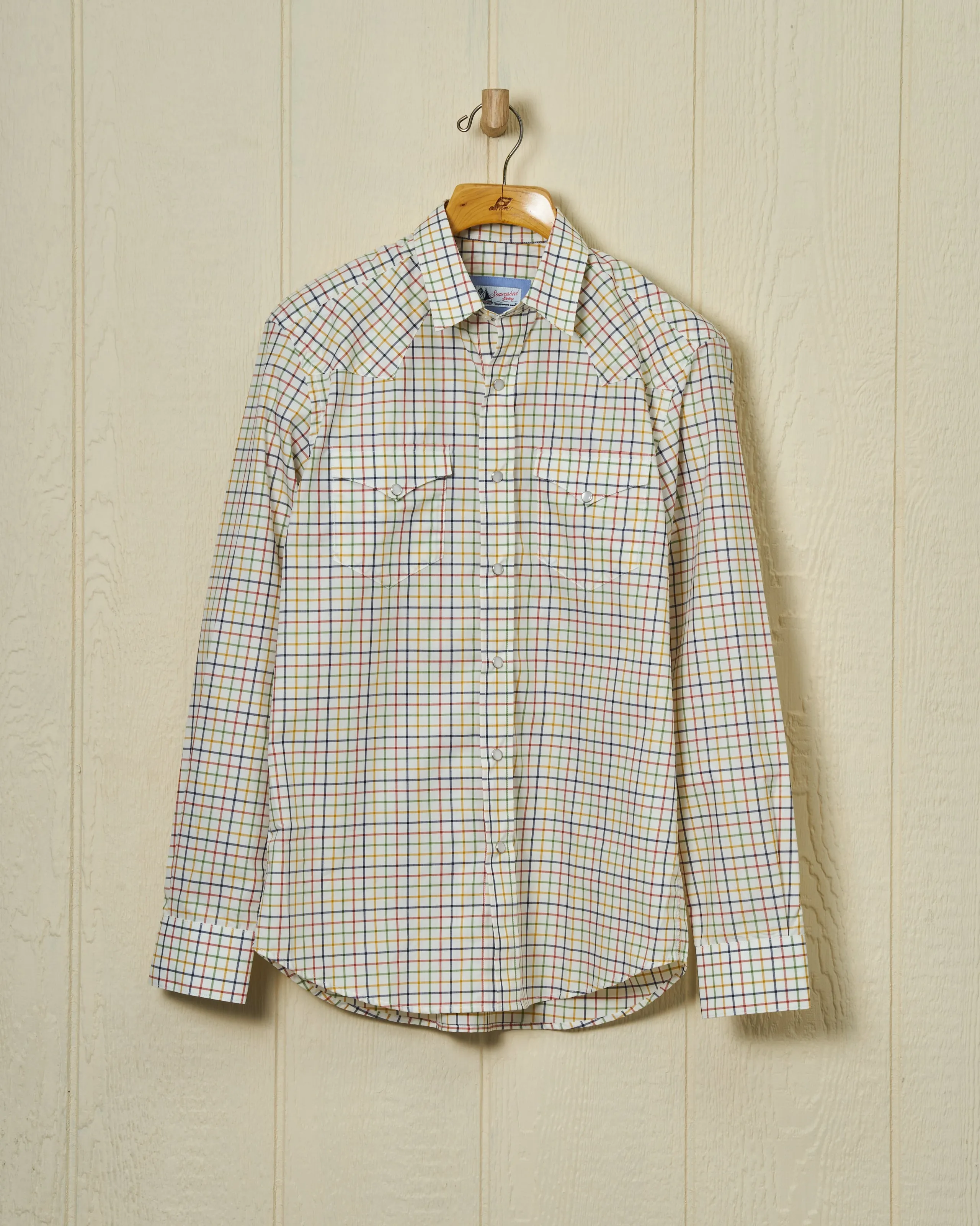 Western Sea-Washed Shirt in Autumn Oversized Check sold by Quaker Marine Supply