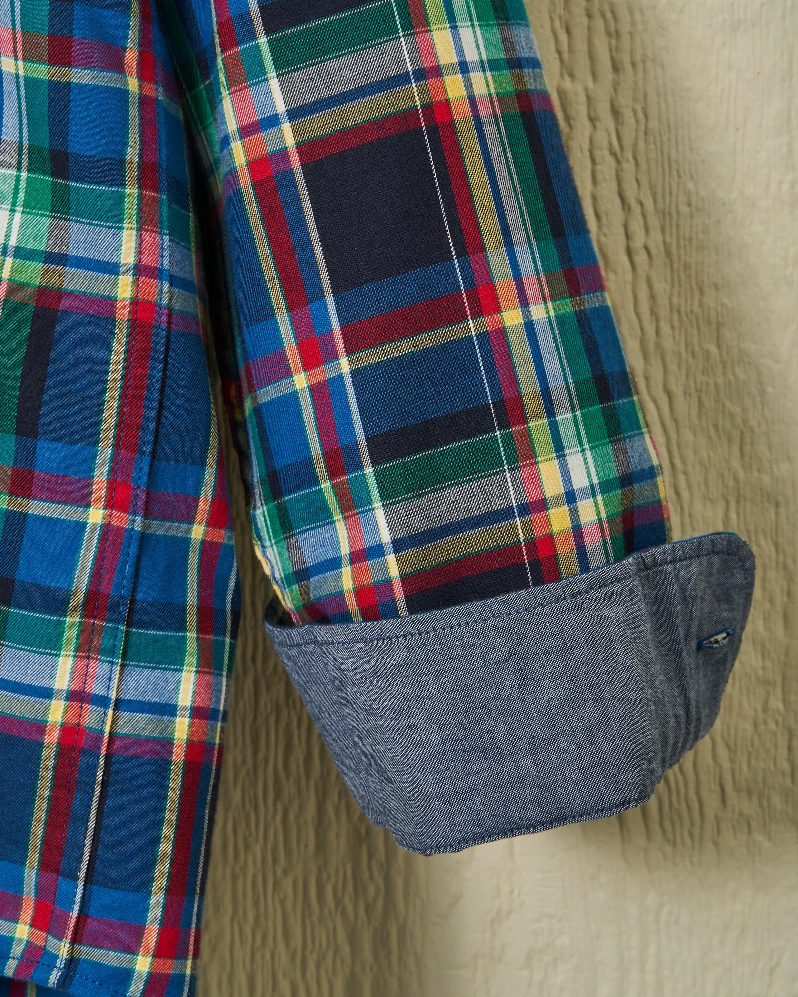 Chore Shirt in Navy Multi Tartan sold by Quaker Marine Supply product image thumbnail 4