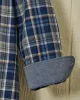 Chore Shirt in Navy/Chestnut Herringbone sold by Quaker Marine Supply
