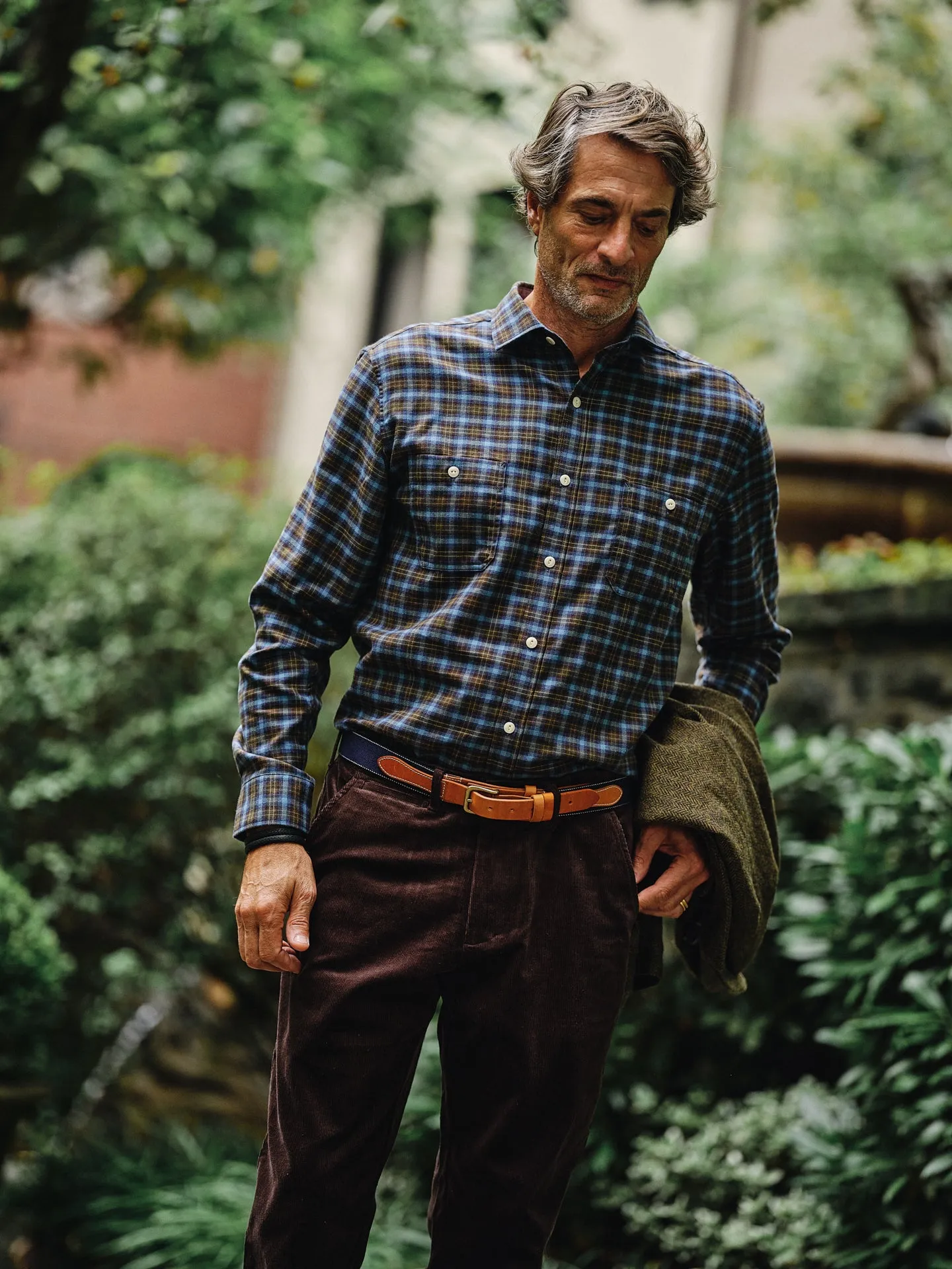 Chore Shirt in Olive/Denim Heather sold by Quaker Marine Supply product image thumbnail 2