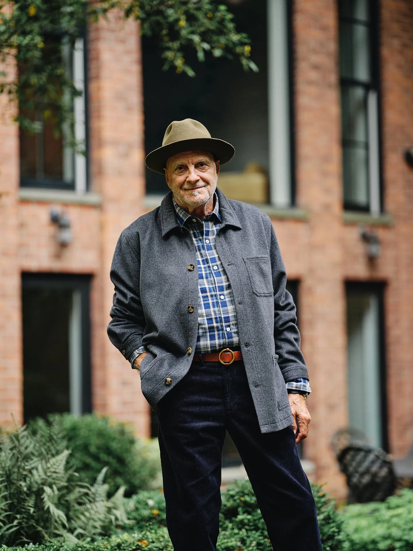 Camelhair French Workman's Jacket in Charcoal sold by Quaker Marine Supply product image thumbnail 2