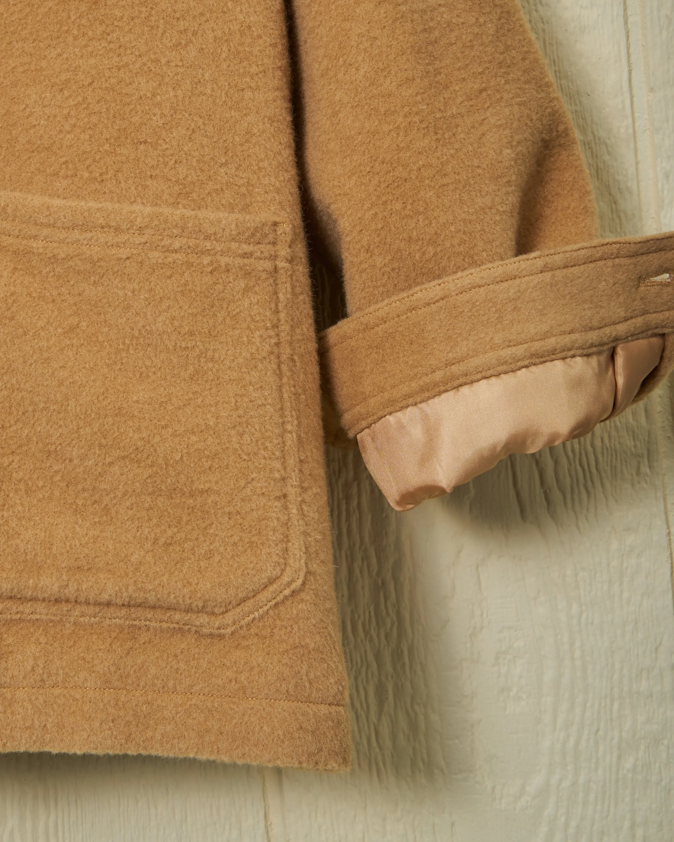 Camelhair French Workman's Jacket in Camel sold by Quaker Marine Supply product image thumbnail 4