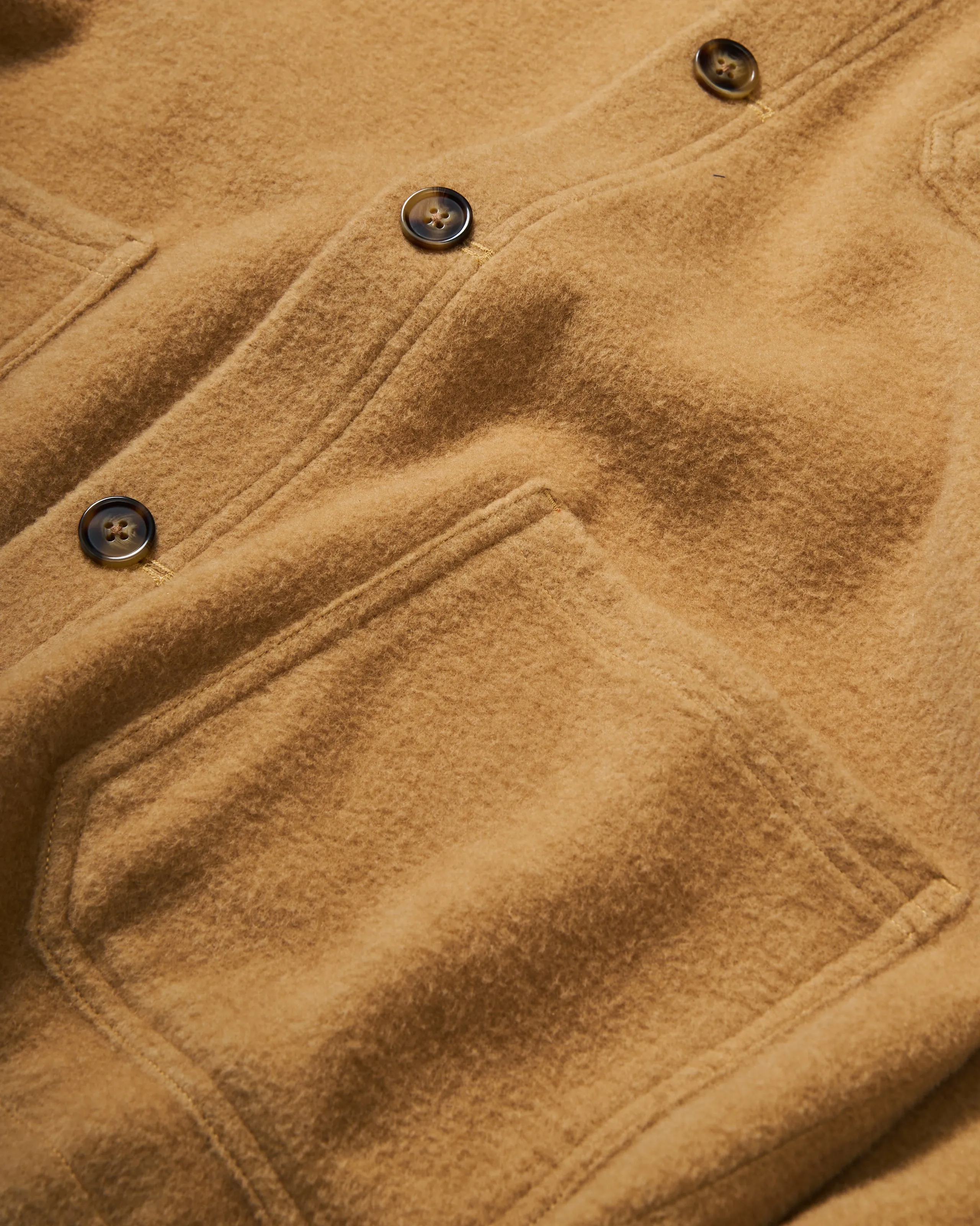 Camelhair French Workman's Jacket in Camel sold by Quaker Marine Supply product image thumbnail 5
