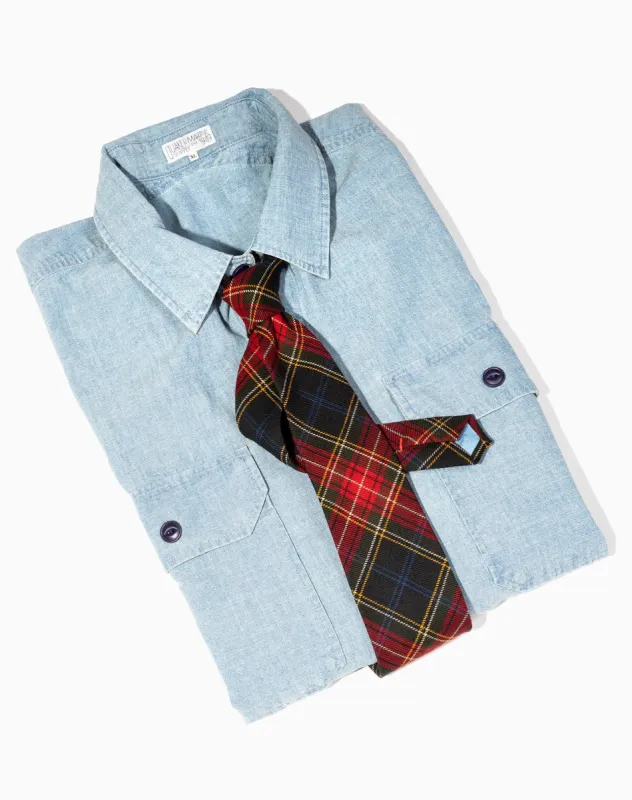 Tie in Holiday Tartan sold by Quaker Marine Supply