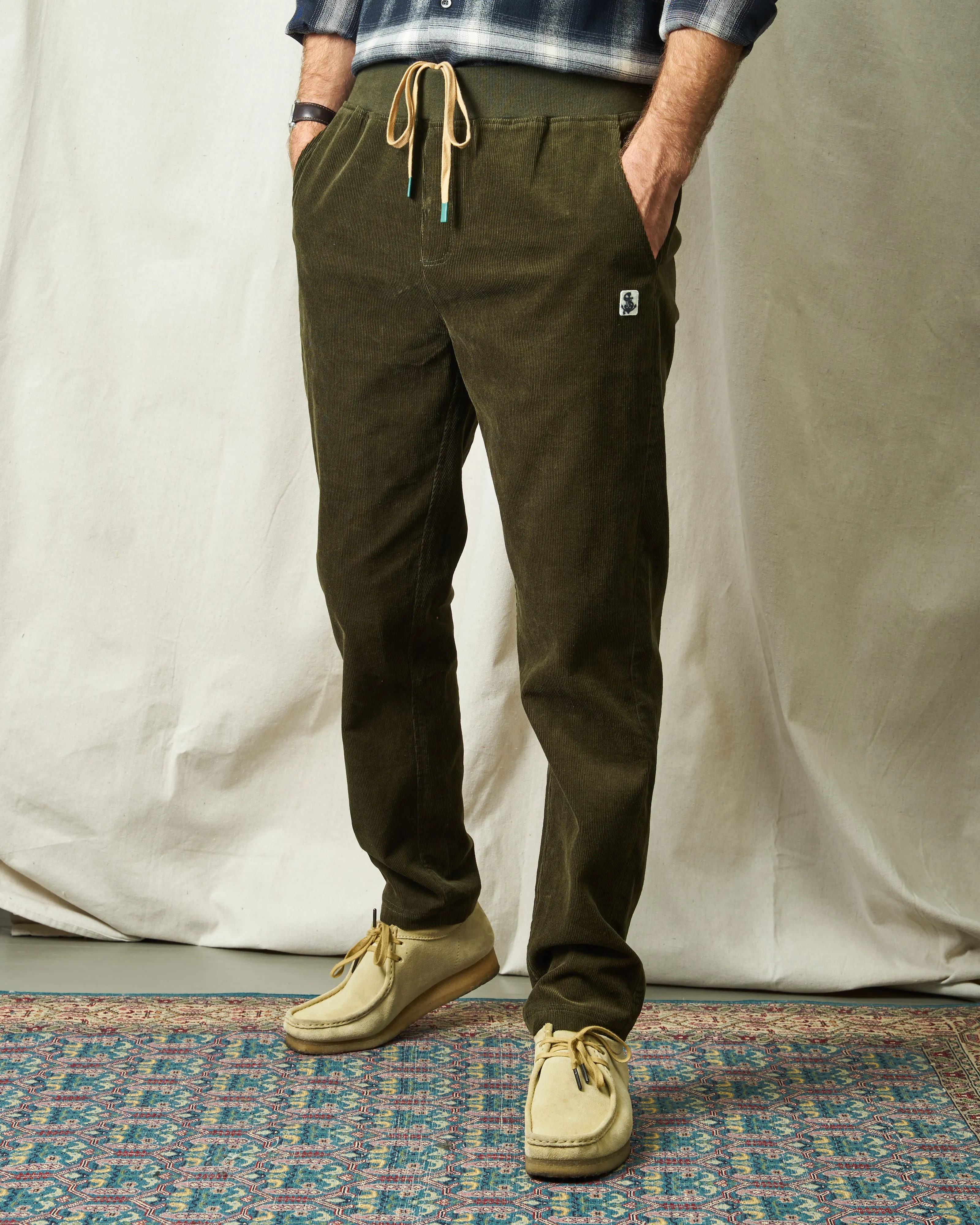 Monterey Corduroy Pant in Olive sold by Quaker Marine Supply
