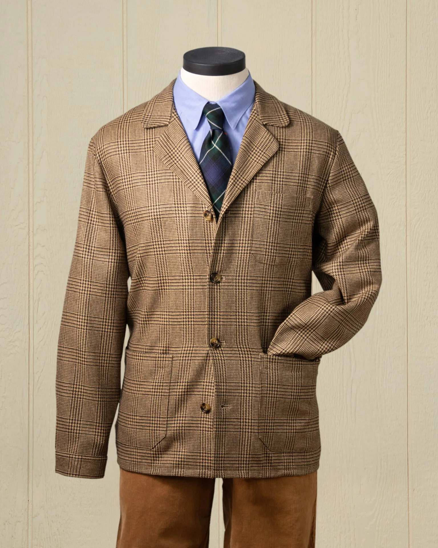 Cashmere Loafer Jacket in Acorn Glen Plaid sold by Quaker Marine Supply
