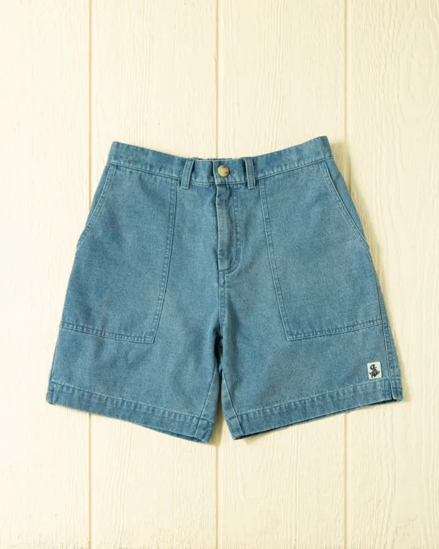 Ventura Short in Mid Wash Denim sold by Quaker Marine Supply