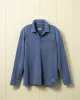 Long Sleeve Salt Washed Polo in Navy sold by Quaker Marine Supply