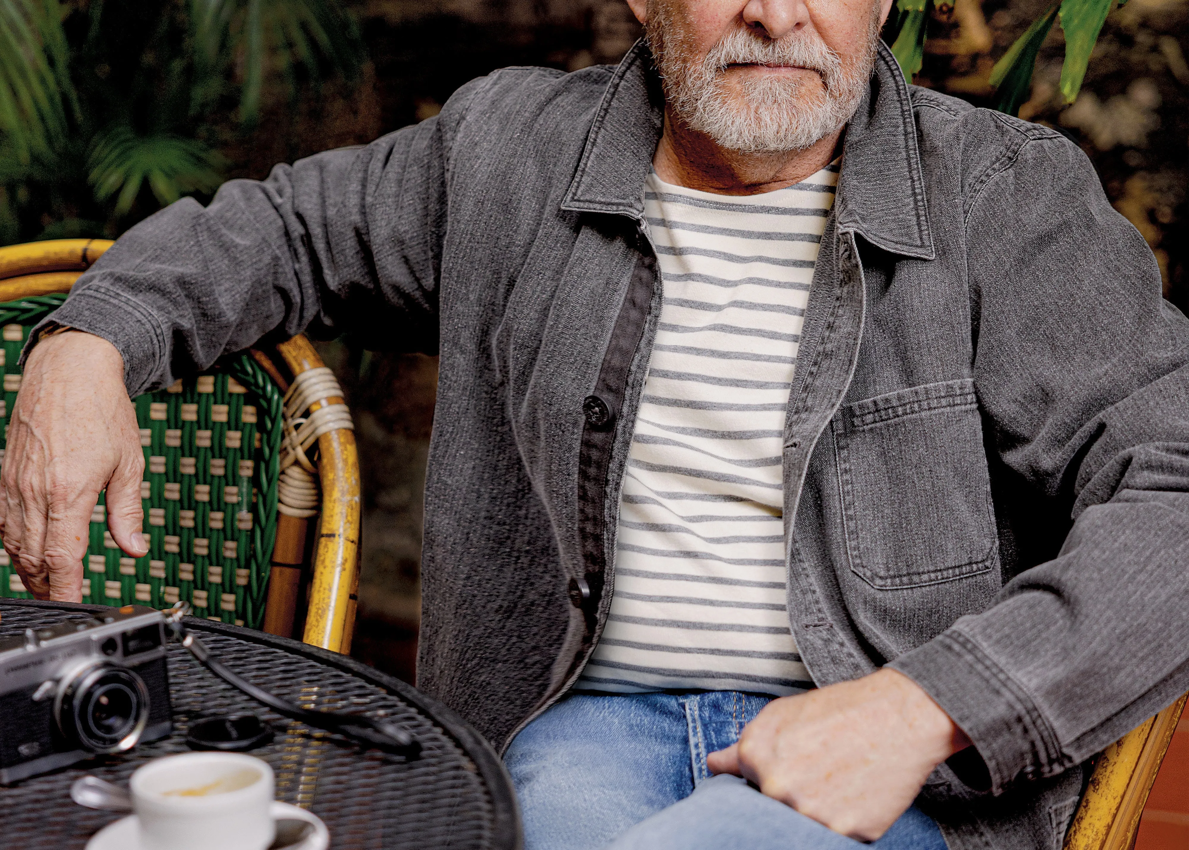 French Workman’s Jacket in Graphite Salt Washed Herringbone sold by Quaker Marine Supply product image thumbnail 2