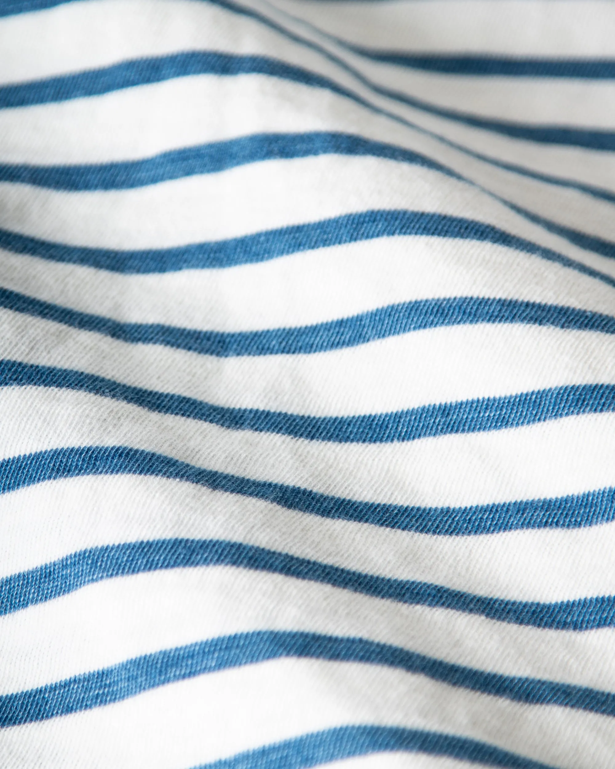 Long Sleeve Indigo Overdyed Polo in Classic White sold by Quaker Marine Supply product image thumbnail 2