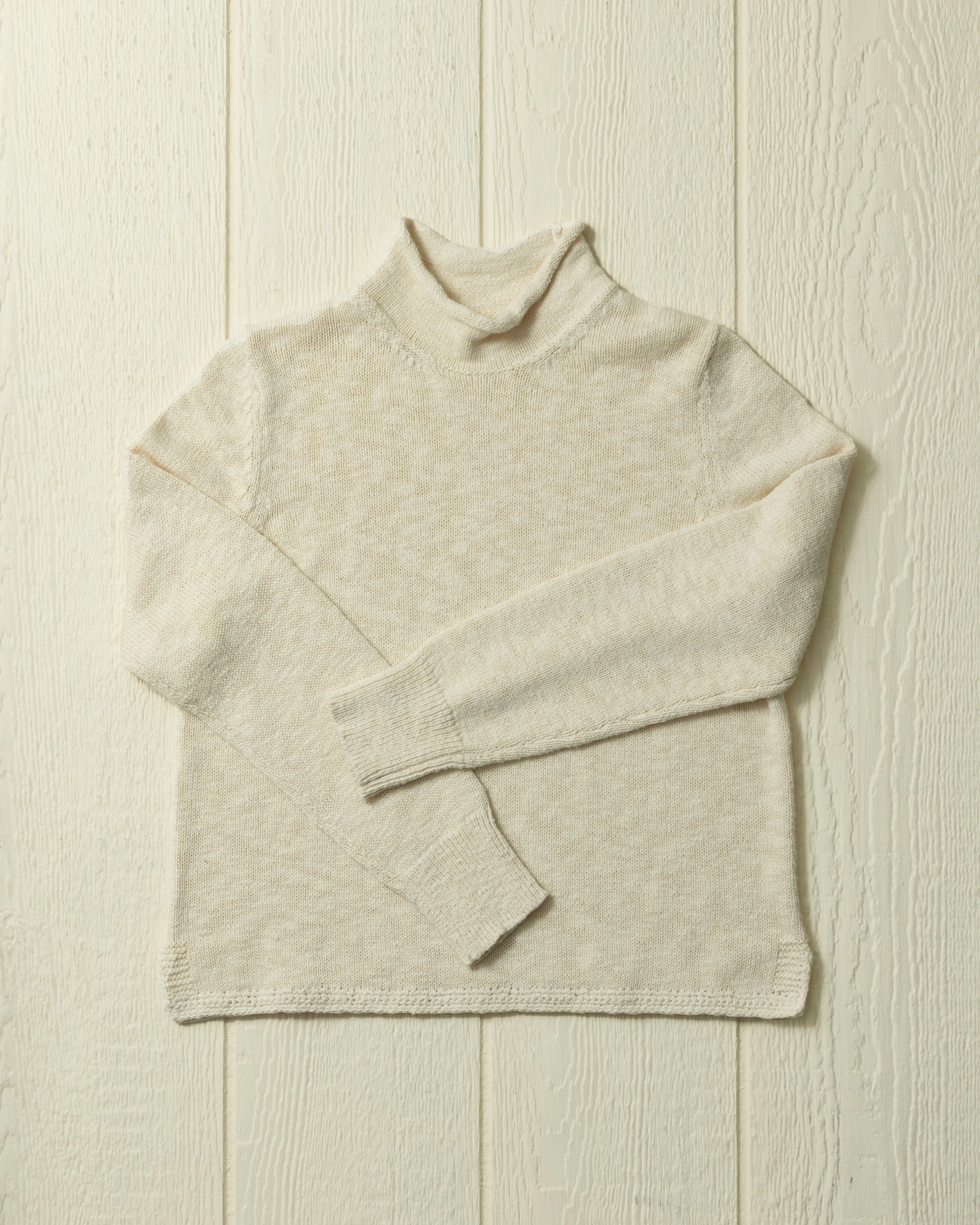 Women's Homespun Fisherman's Sweater in Natural sold by Quaker Marine Supply product image thumbnail 2