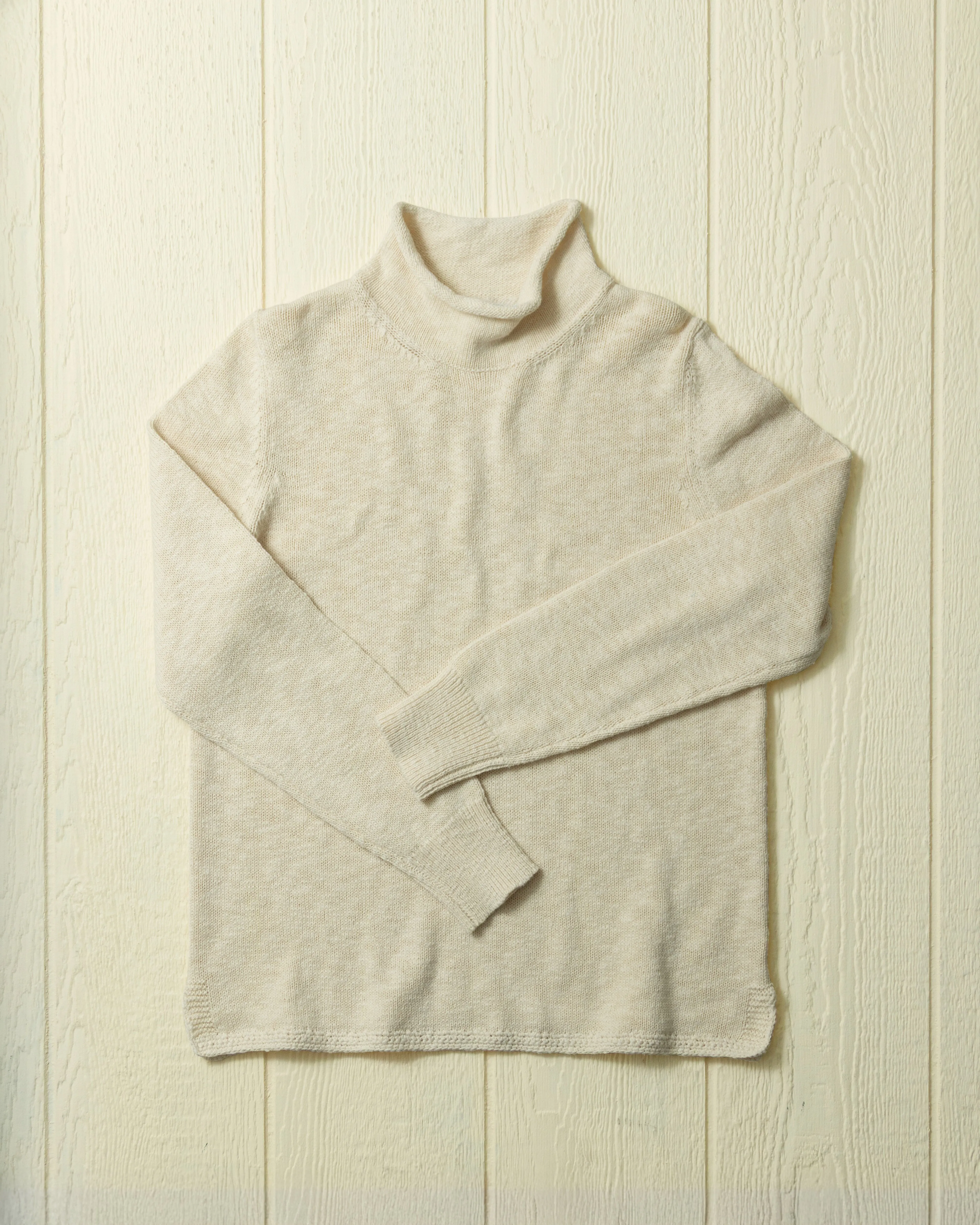 Homespun Fisherman's Sweater in Natural sold by Quaker Marine Supply