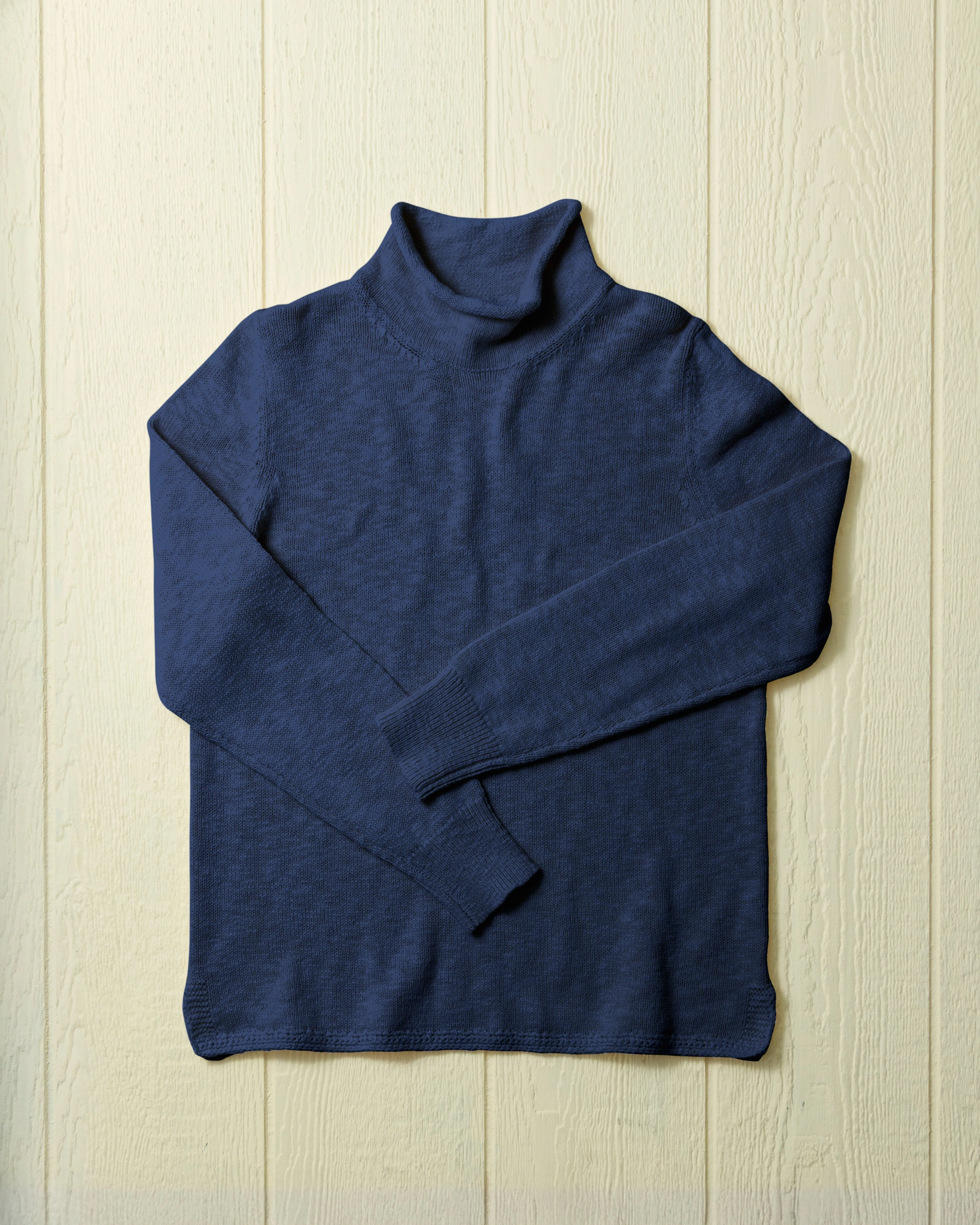 Homespun Fisherman's Sweater in Navy sold by Quaker Marine Supply