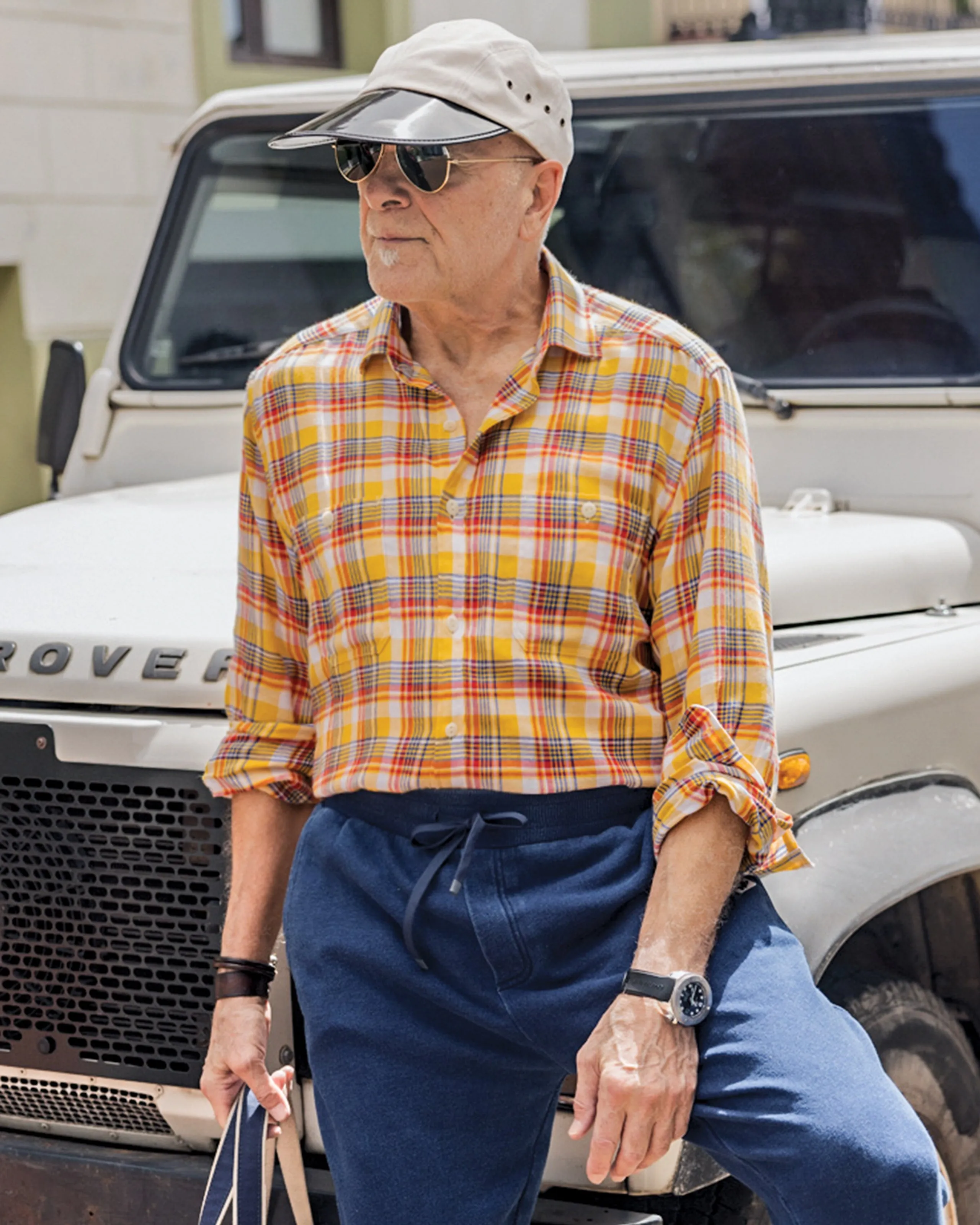 Coastal Cotton Twill Shirt in Sun/Denim Plaid sold by Quaker Marine Supply product image thumbnail 2
