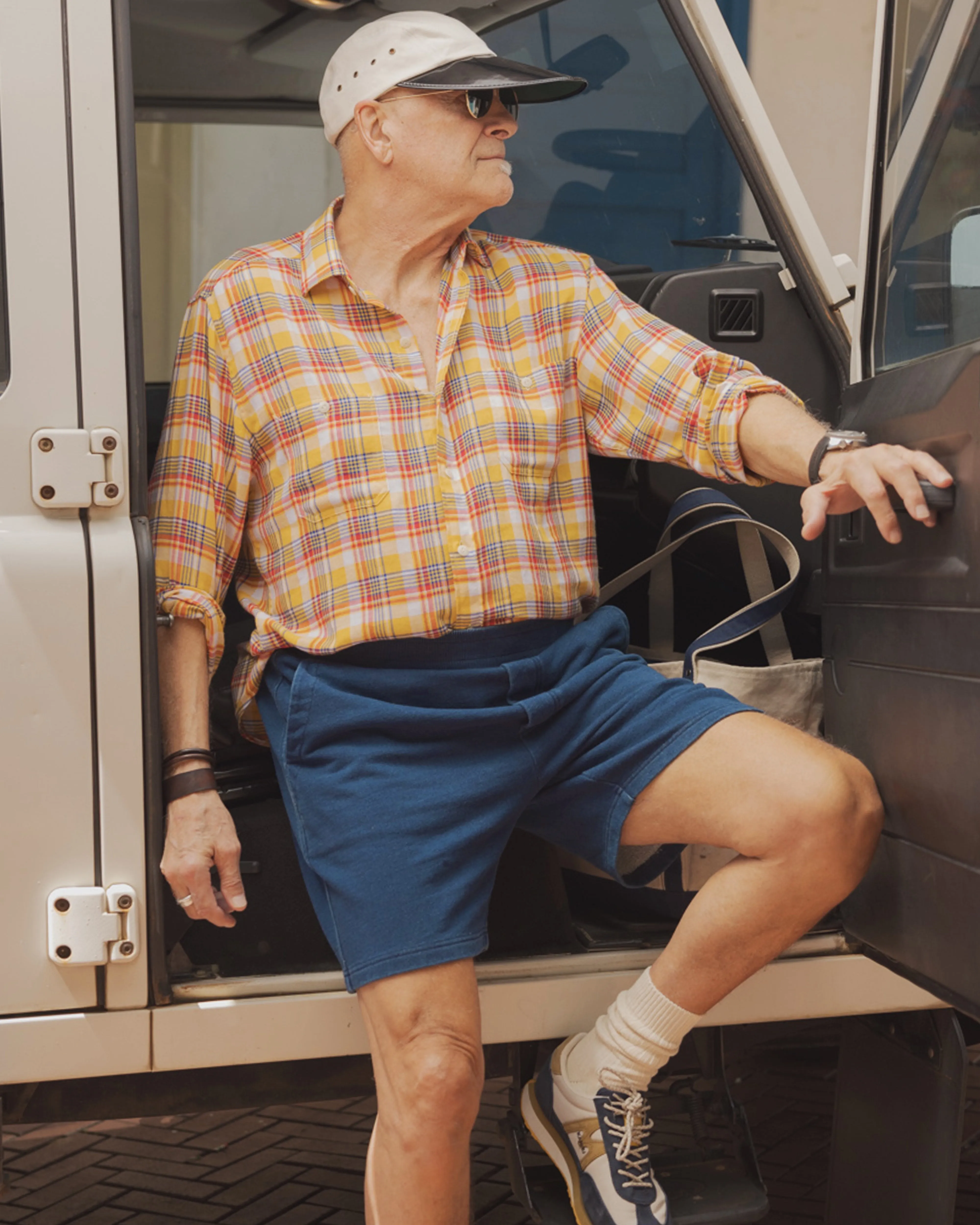 Monterey Short in Dark Wash Indigo Loopback Terry sold by Quaker Marine Supply product image thumbnail 3