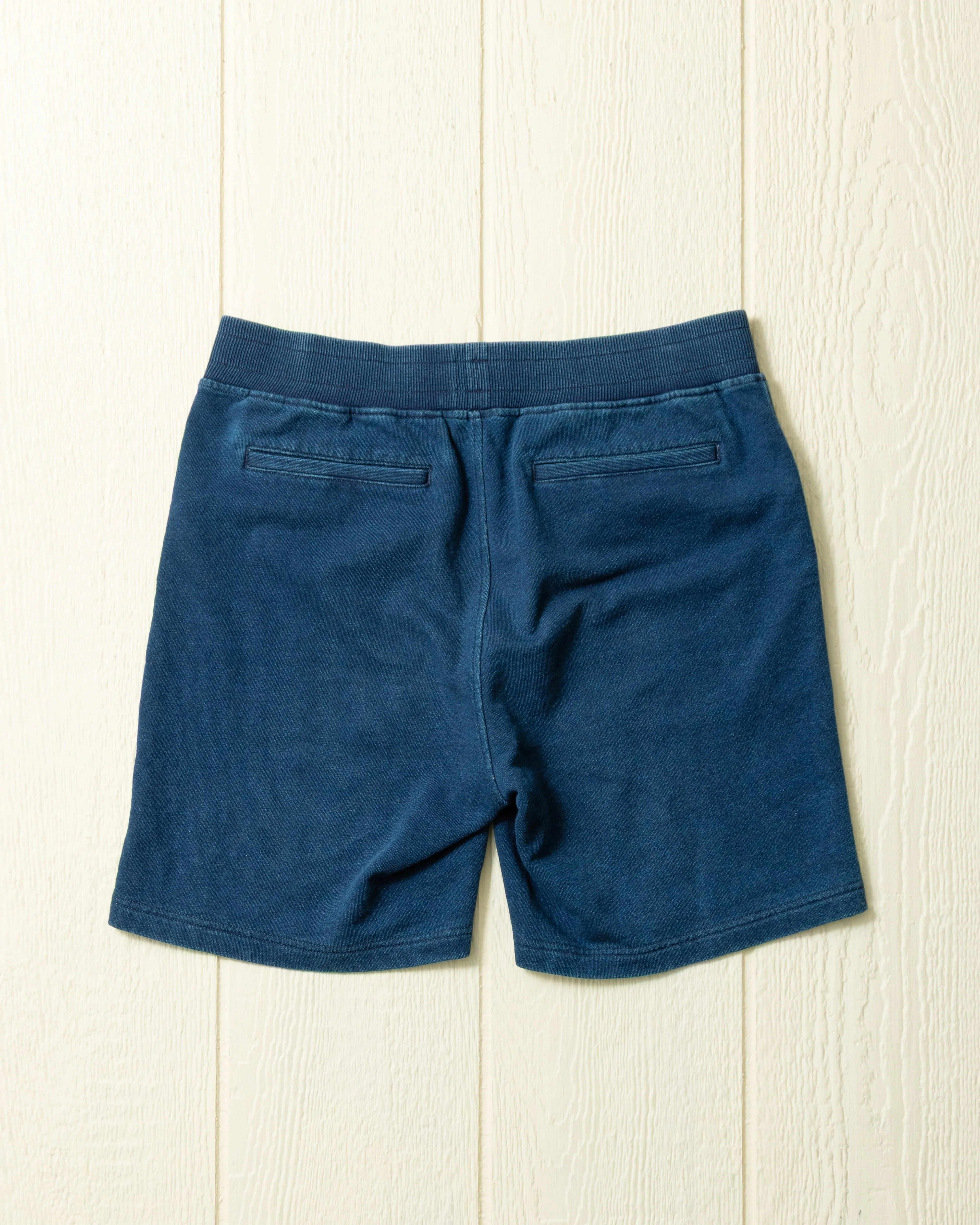 Monterey Short in Dark Wash Indigo Loopback Terry sold by Quaker Marine Supply product image thumbnail 4