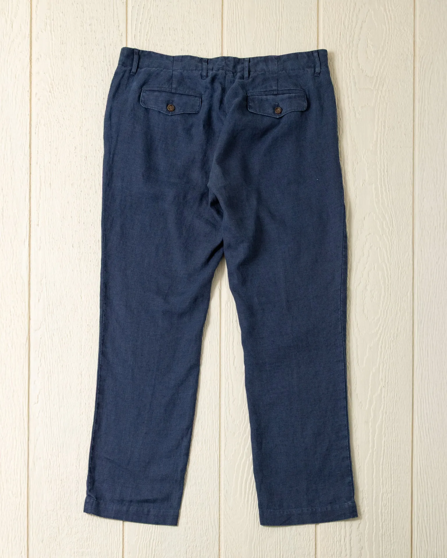 Garment Dyed Linen Camden Pant in Navy sold by Quaker Marine Supply product image thumbnail 3