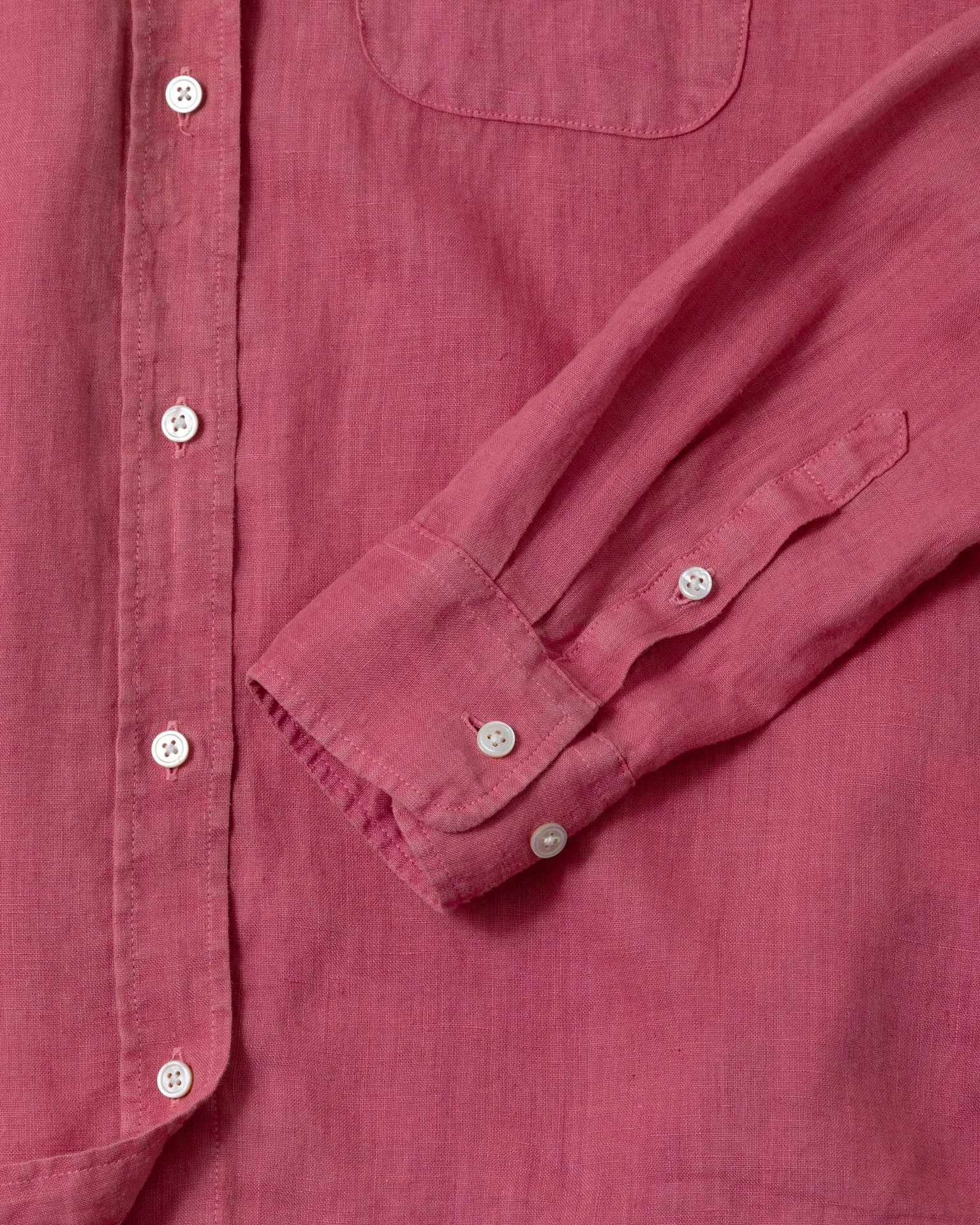 Women's Garment Dyed Linen Shirt in Faded Red sold by Quaker Marine Supply product image thumbnail 3