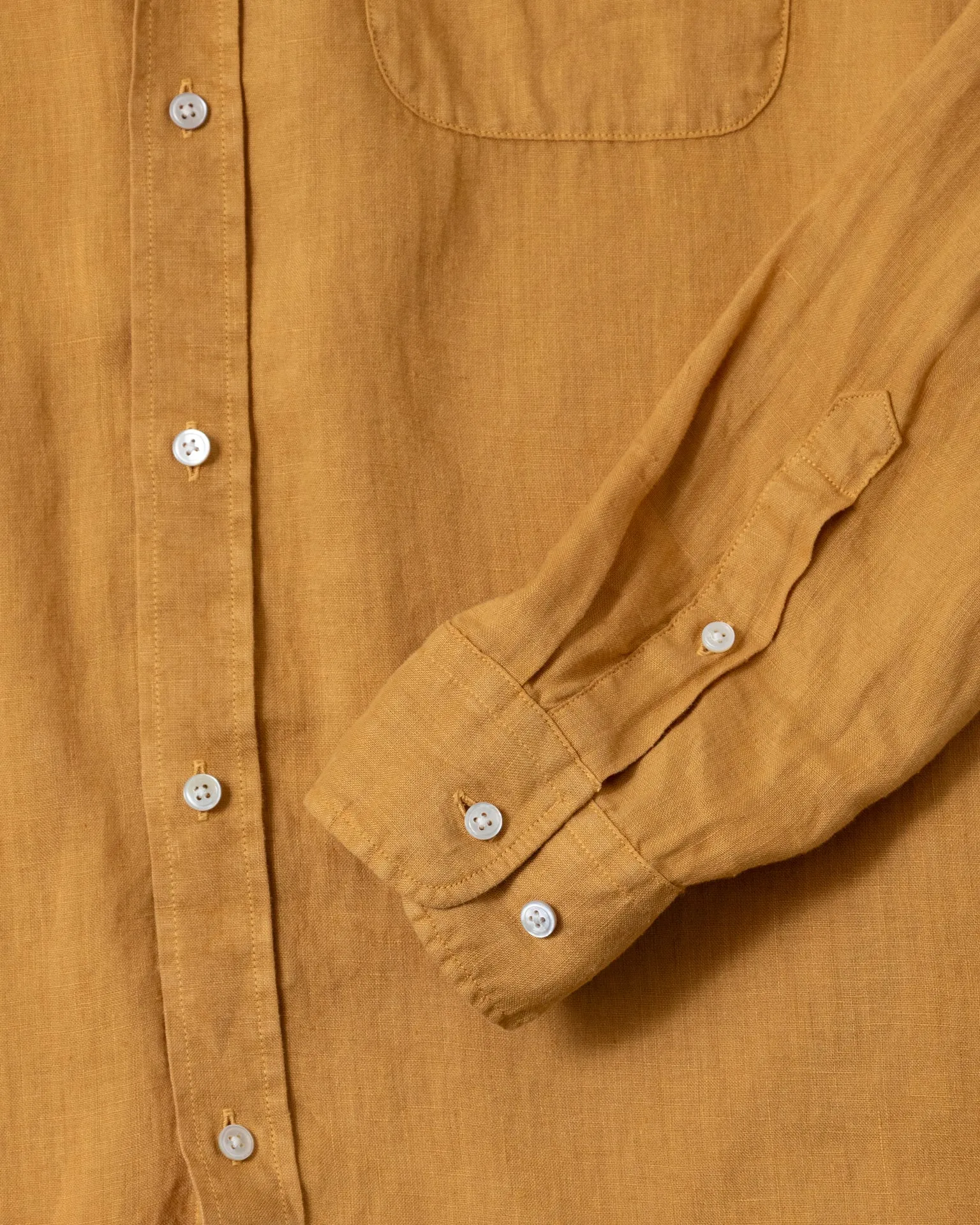Garment Dyed Linen Shirt in British Khaki sold by Quaker Marine Supply product image thumbnail 3