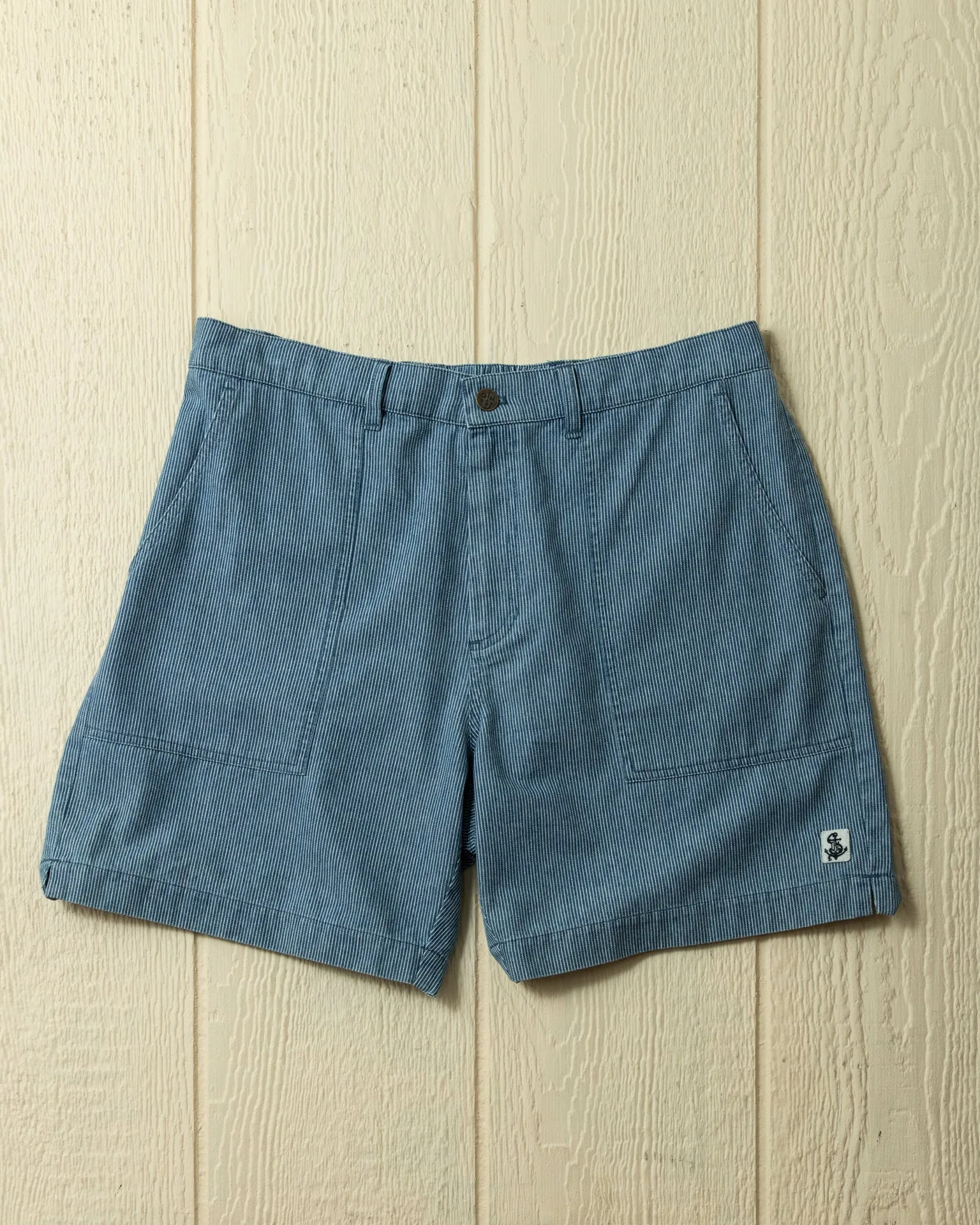 Ventura Short in Denim Blue Hickory Stripe sold by Quaker Marine Supply product image thumbnail 2