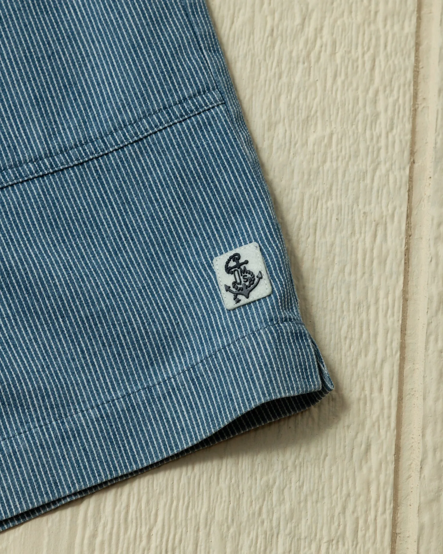 Ventura Short in Denim Blue Hickory Stripe sold by Quaker Marine Supply product image thumbnail 4