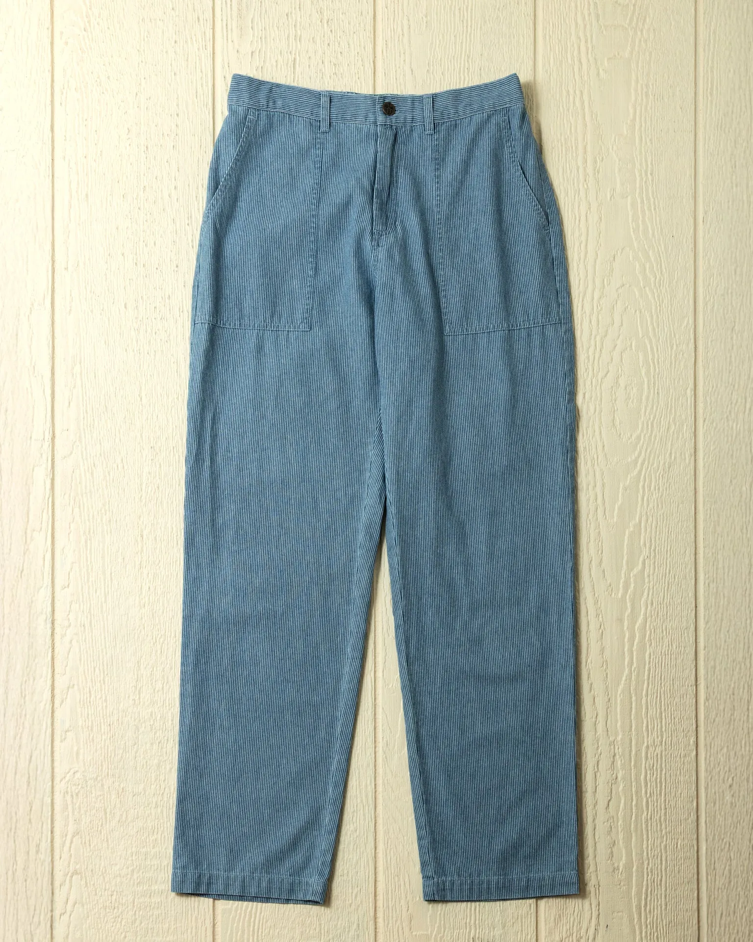 Ventura Pant in Denim Blue Hickory Stripe sold by Quaker Marine Supply